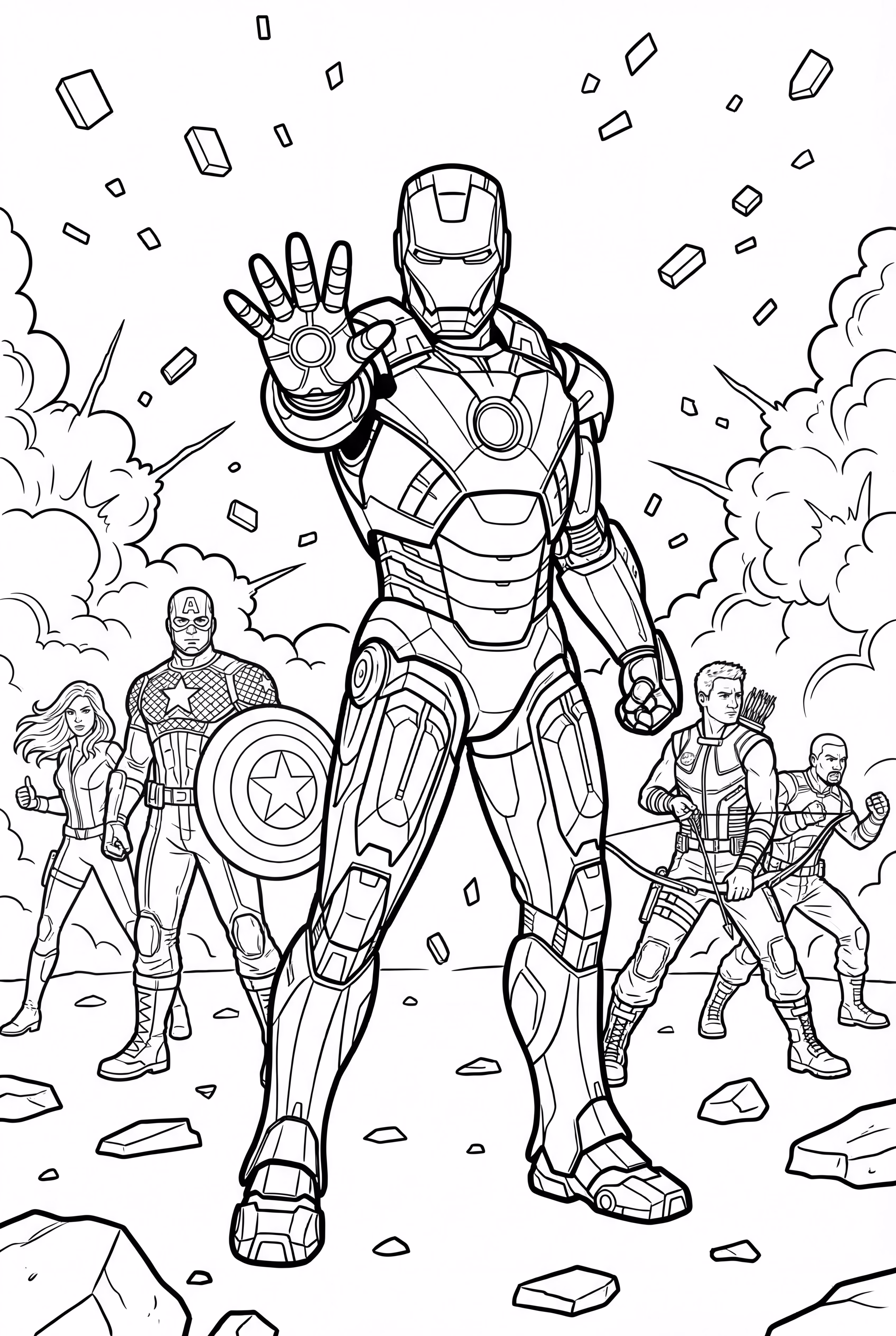 Iron Man Leading the Avengers-2
