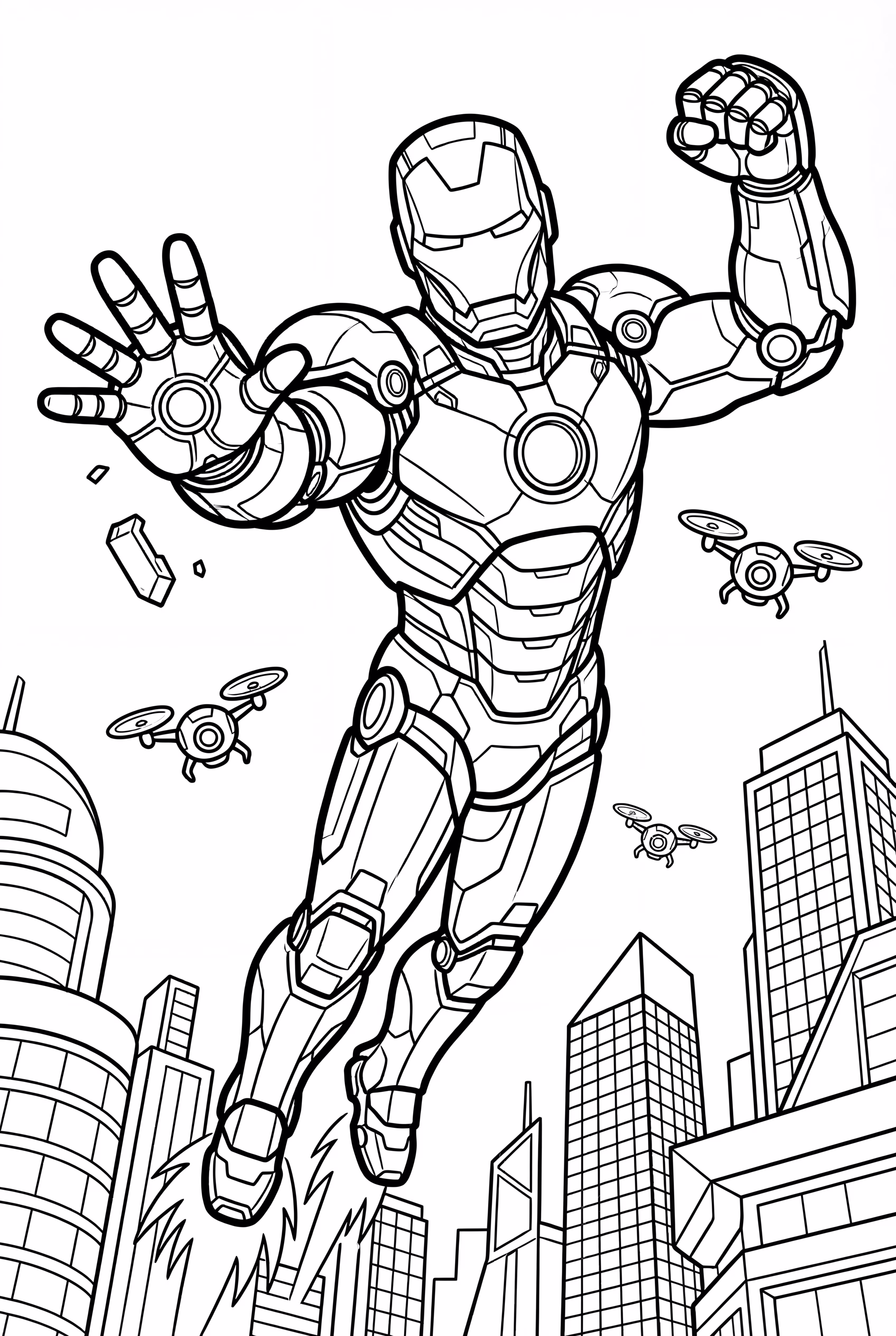 Iron Man Mark 85 in a Futuristic City-2