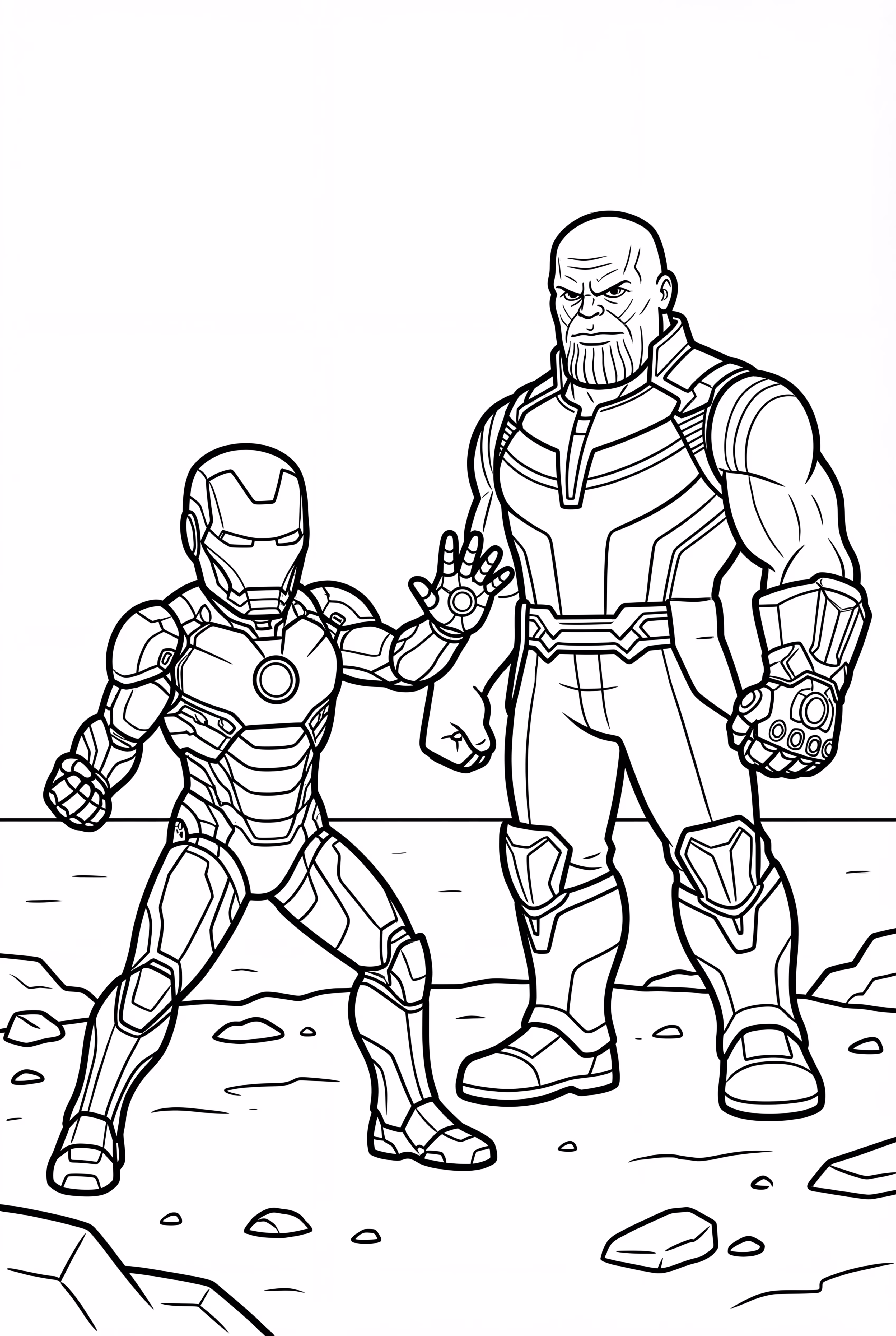 Iron Man Mark 85 versus Thanos
