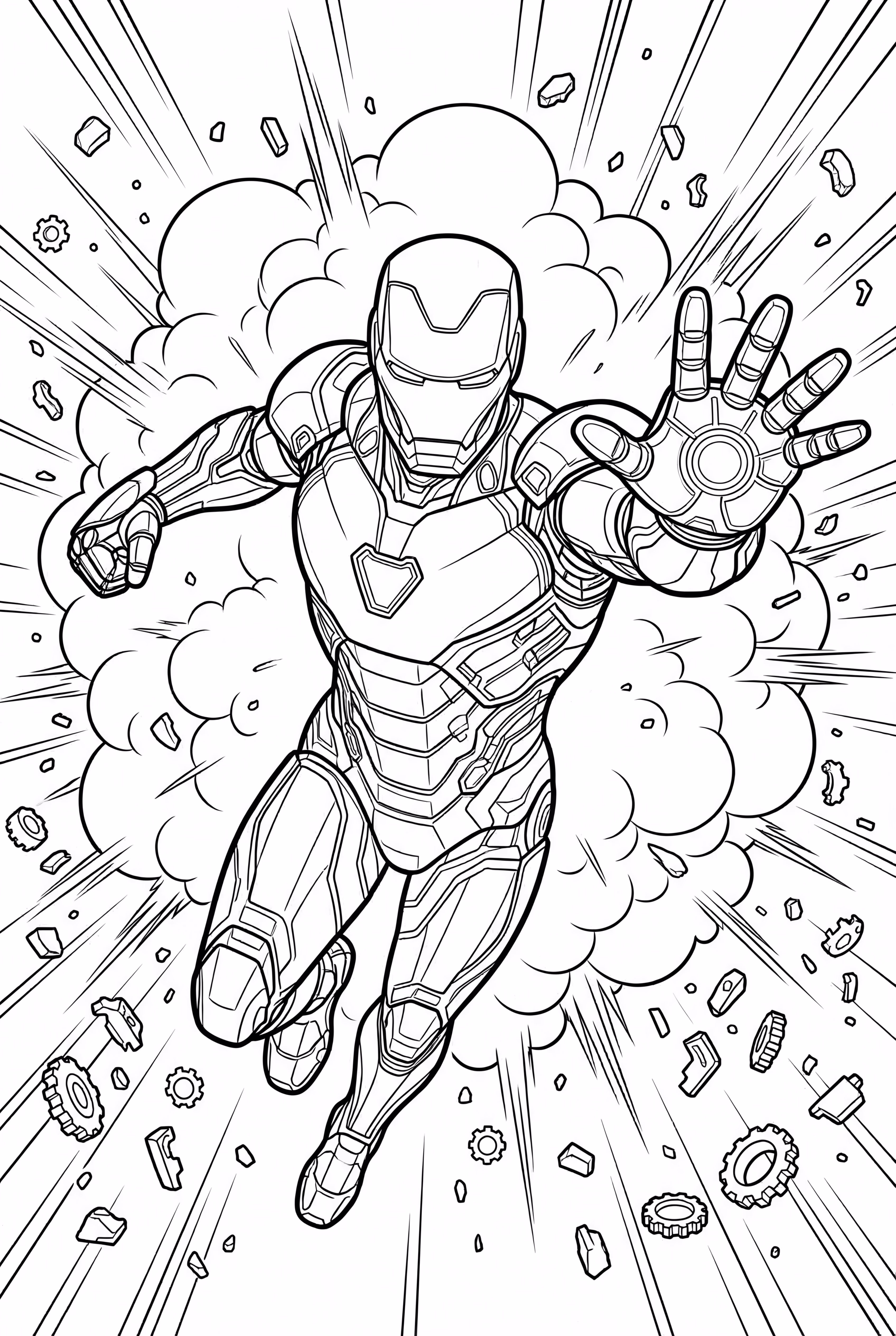 Iron Man Mark 85 with Explosions