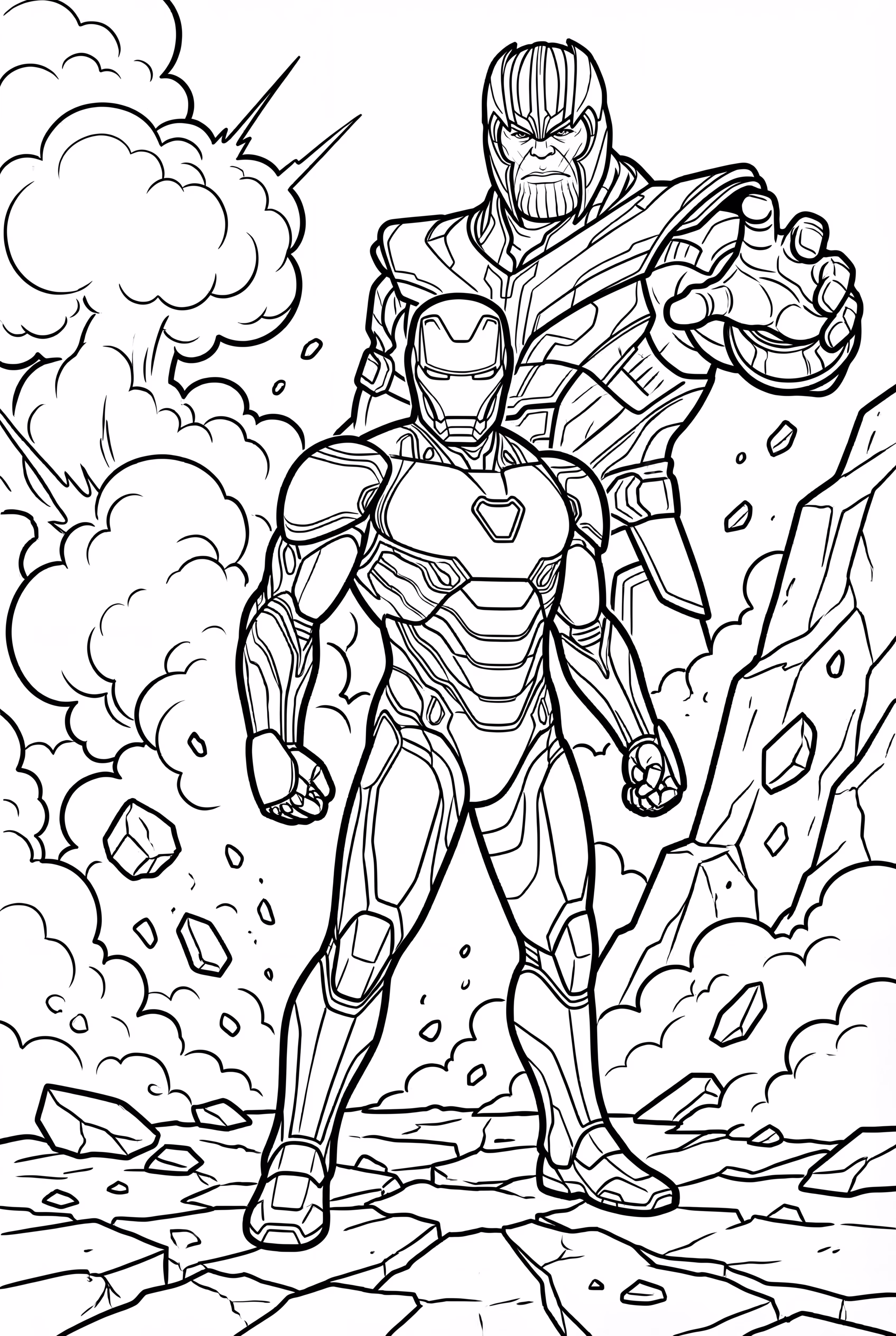 Iron Man's Epic Battle Against Thanos