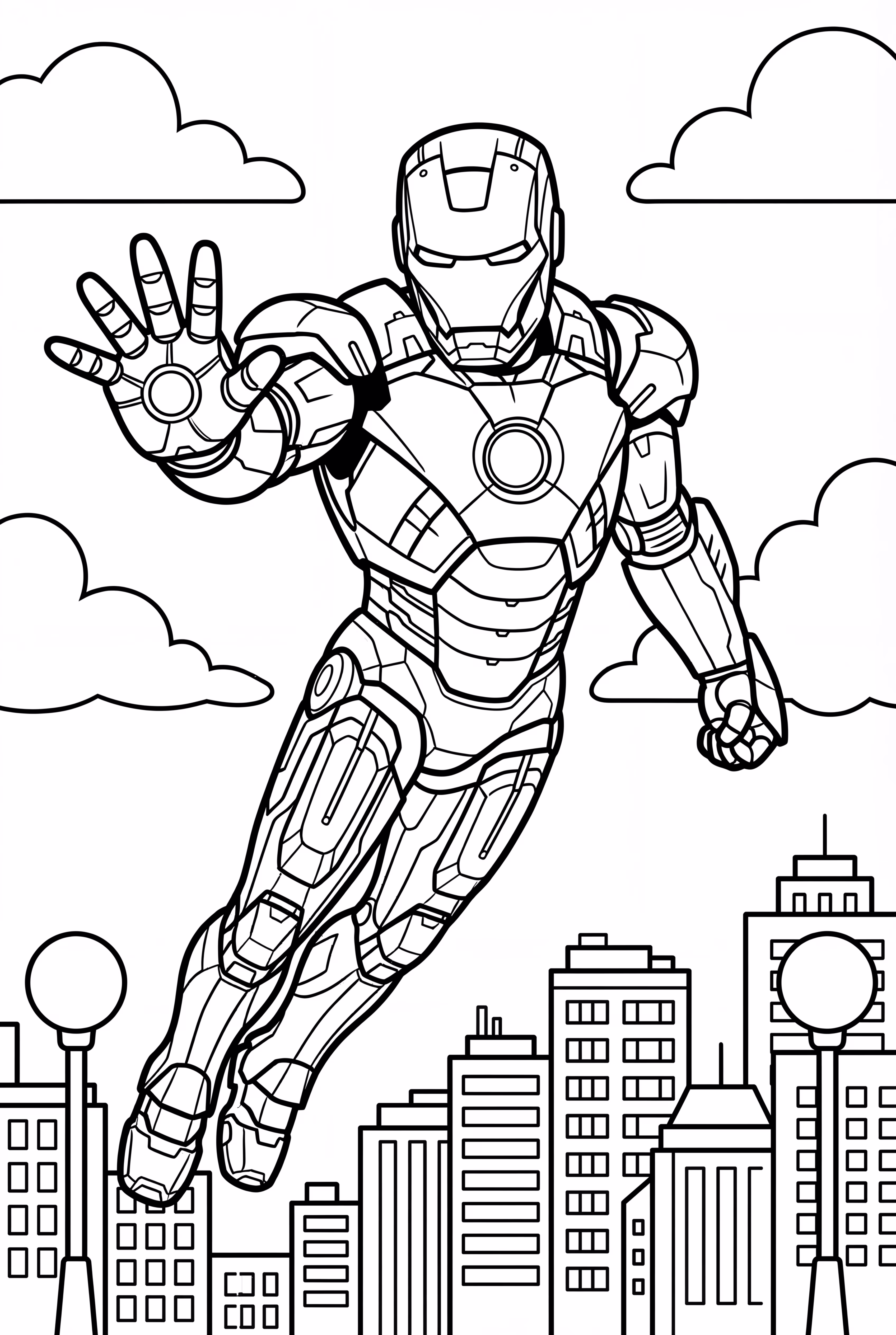 Iron Man Saving the Day in the City