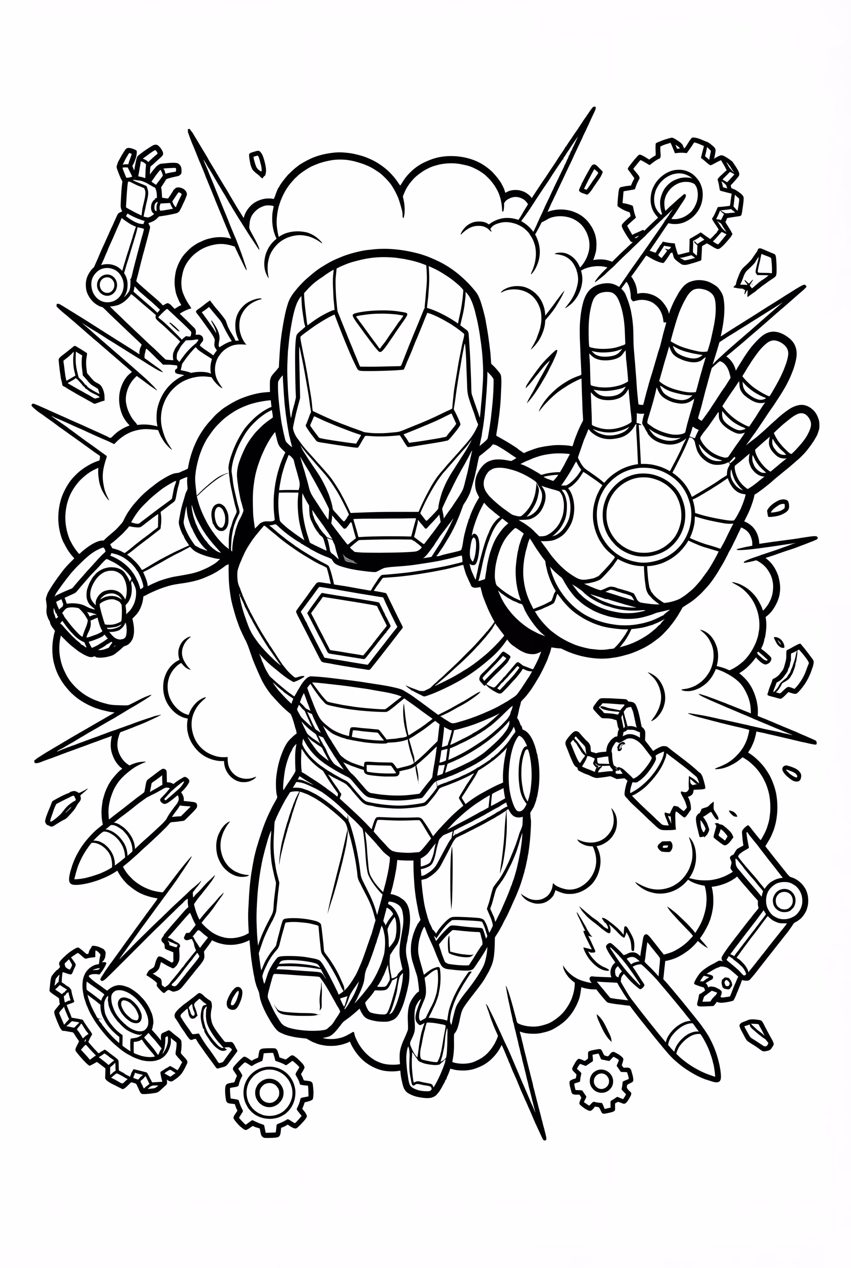 Iron Man Shooting Lasers