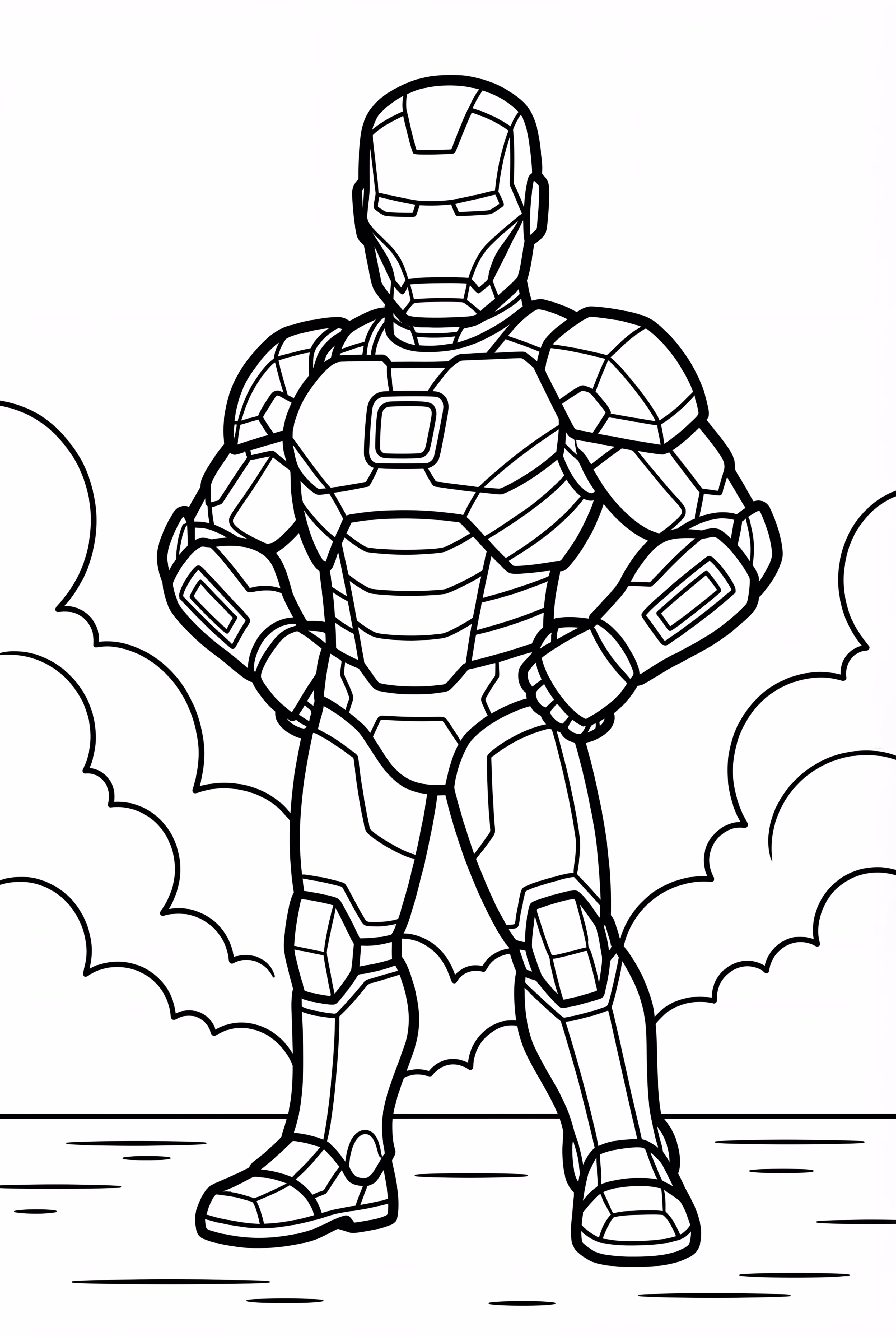 Iron Man Standing Heroically