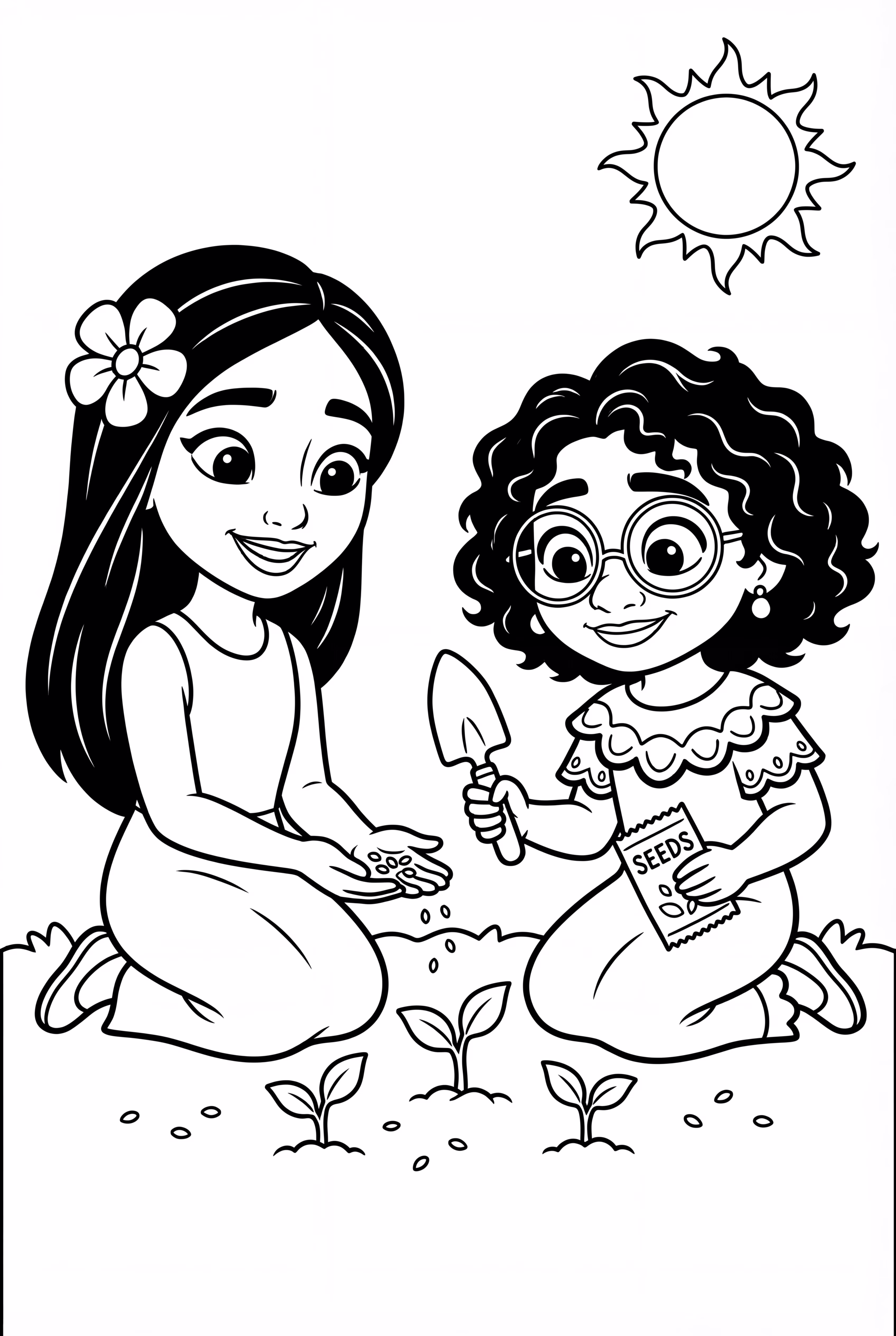 Isabella And Mirabel Planting Seeds