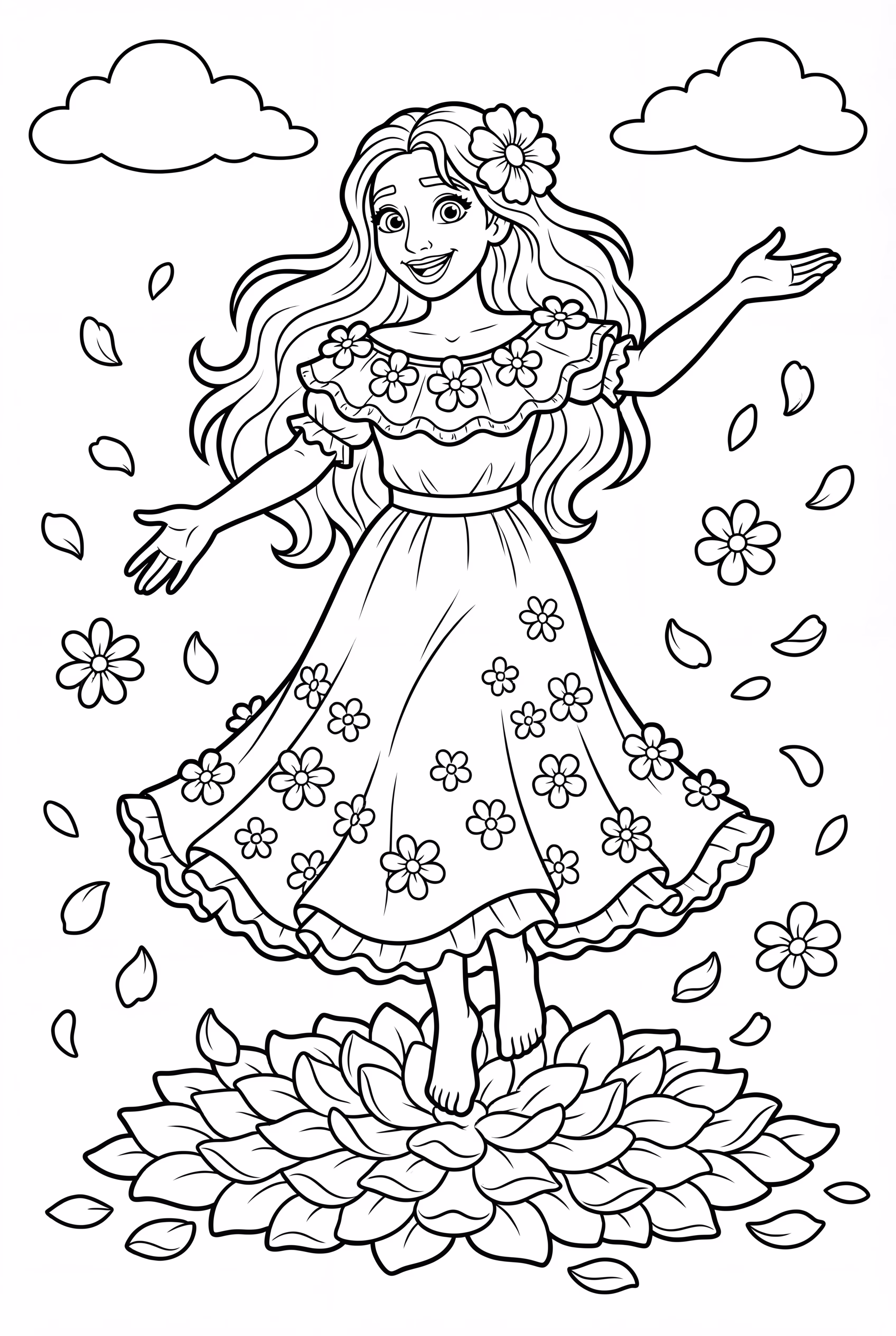 Isabella Encanto Floating On Petals