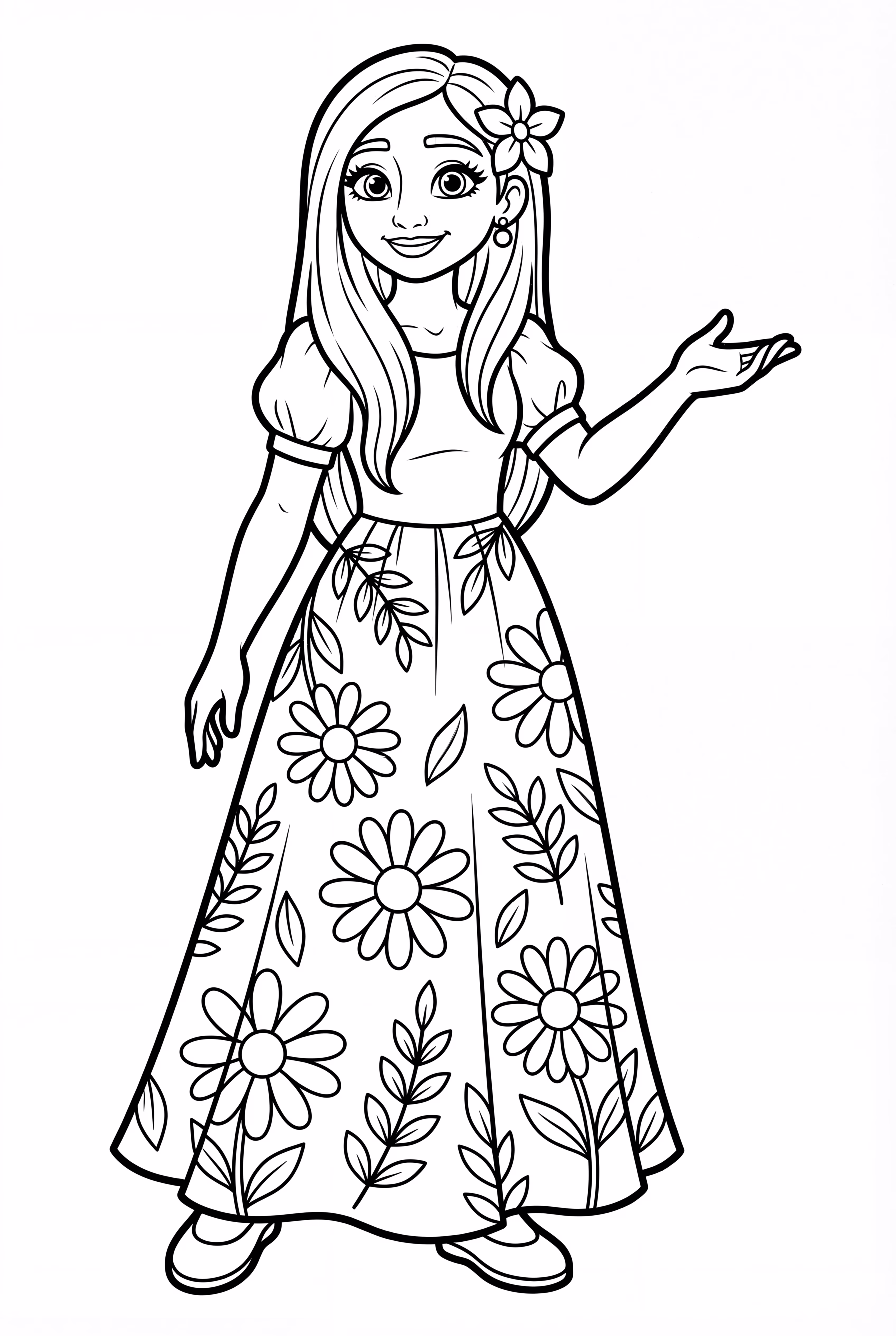 Isabella Encanto Wearing Floral Dress