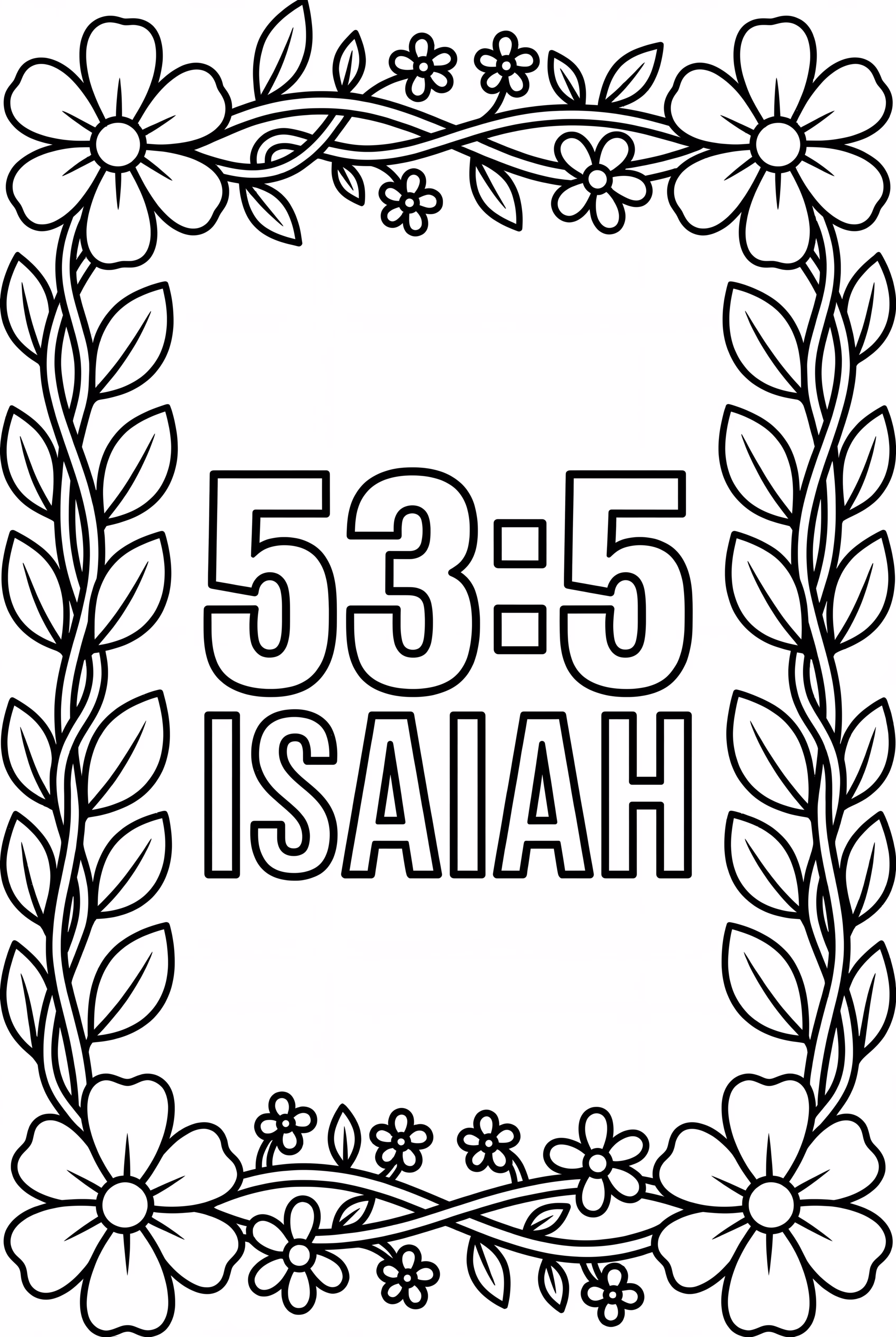 Isaiah 53 5 Bible Verse In Simple Frame