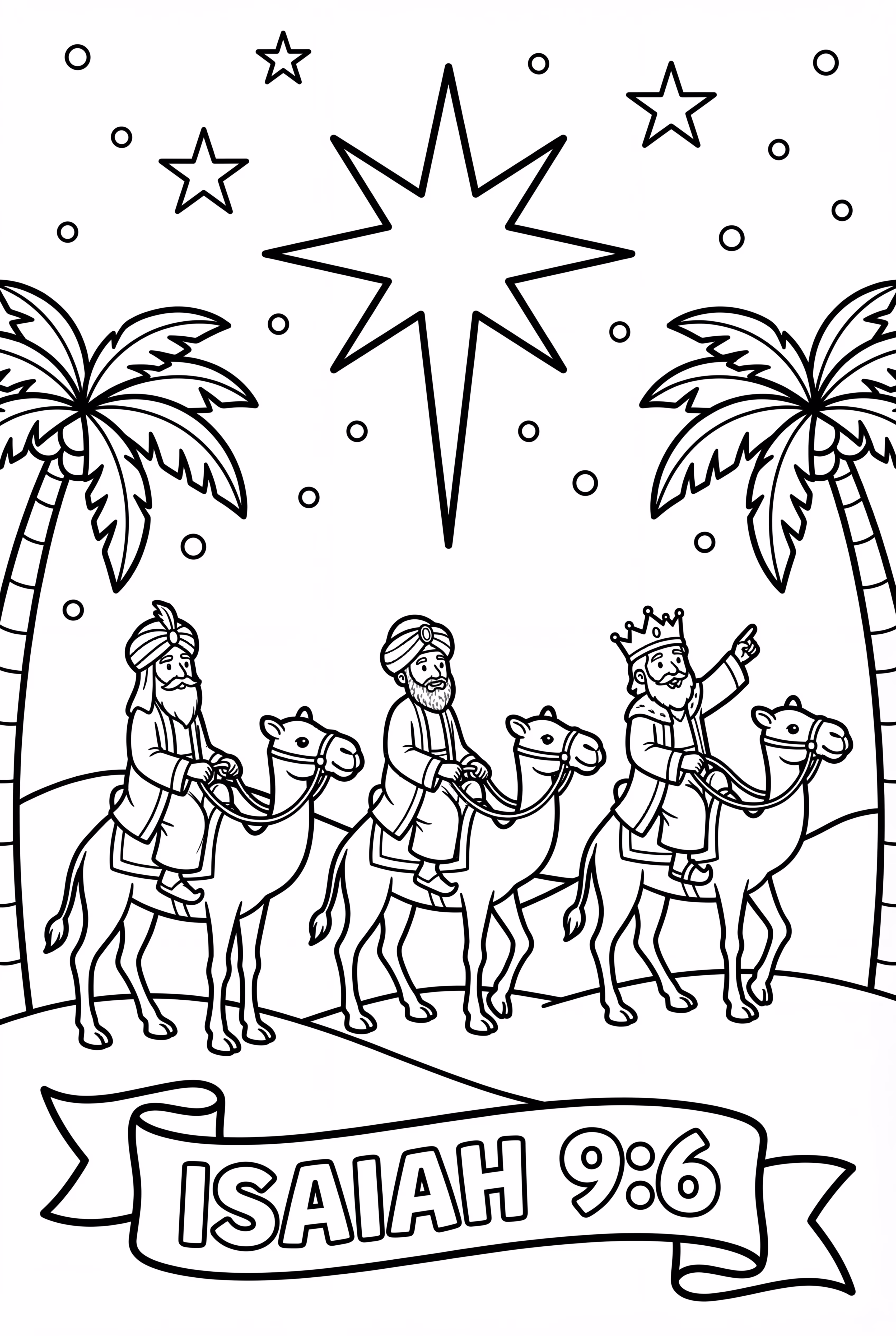 Isaiah 9 6 With Wise Men Following The Star
