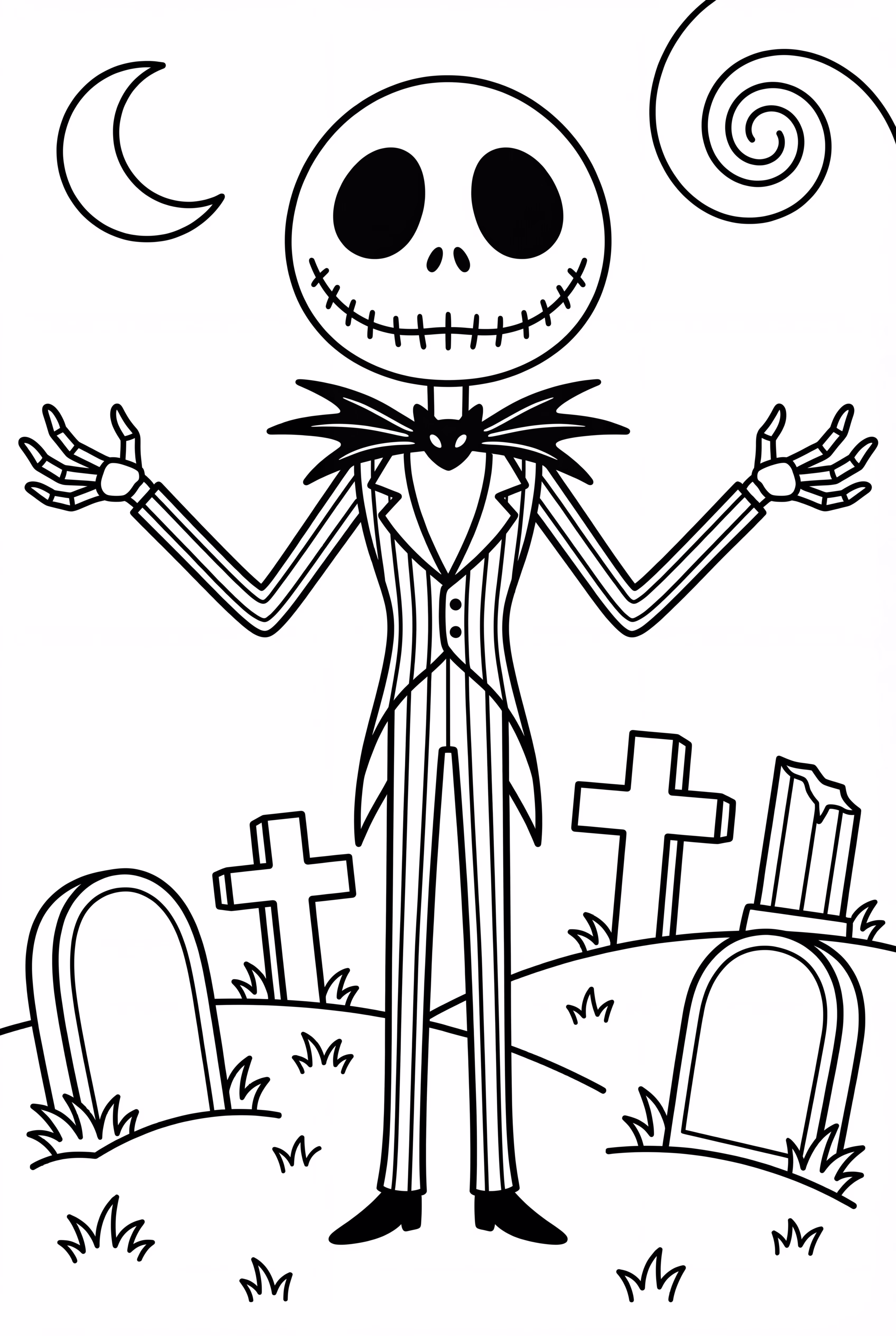 Jack's Lament In The Graveyard For Nightmare Before Christmas