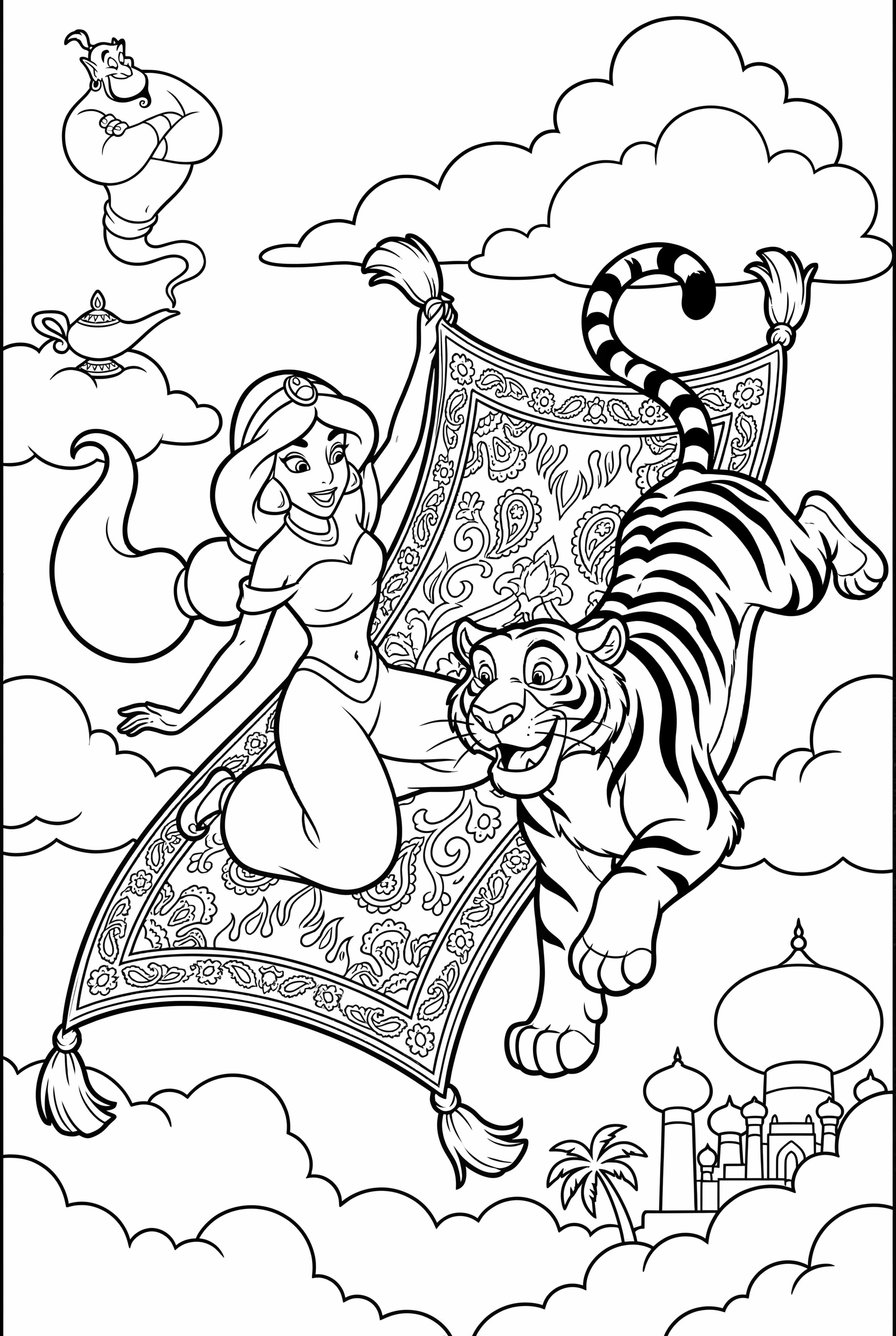 Jasmine and Rajah Chasing Carpet