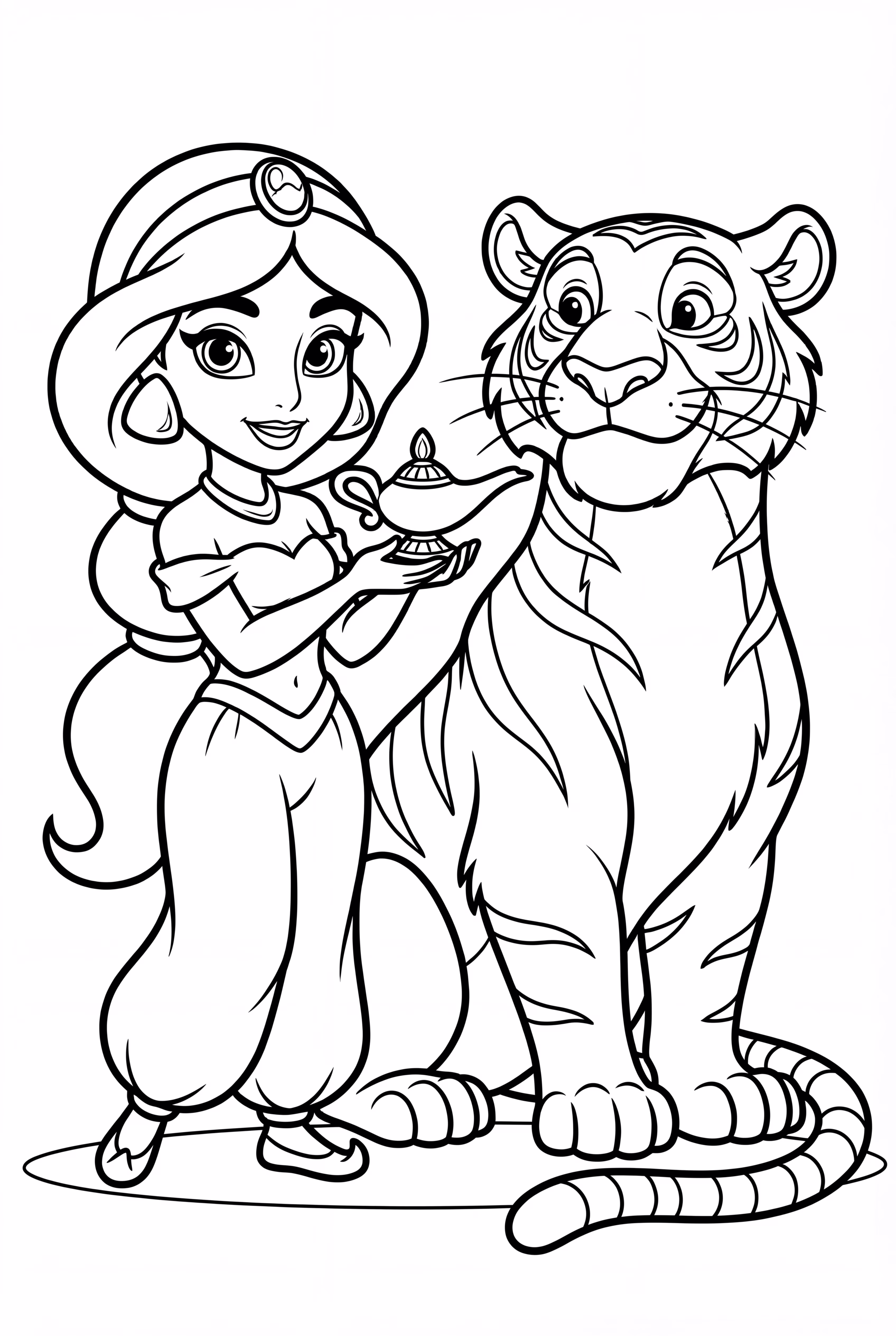 Jasmine and Rajah in the Desert Night
