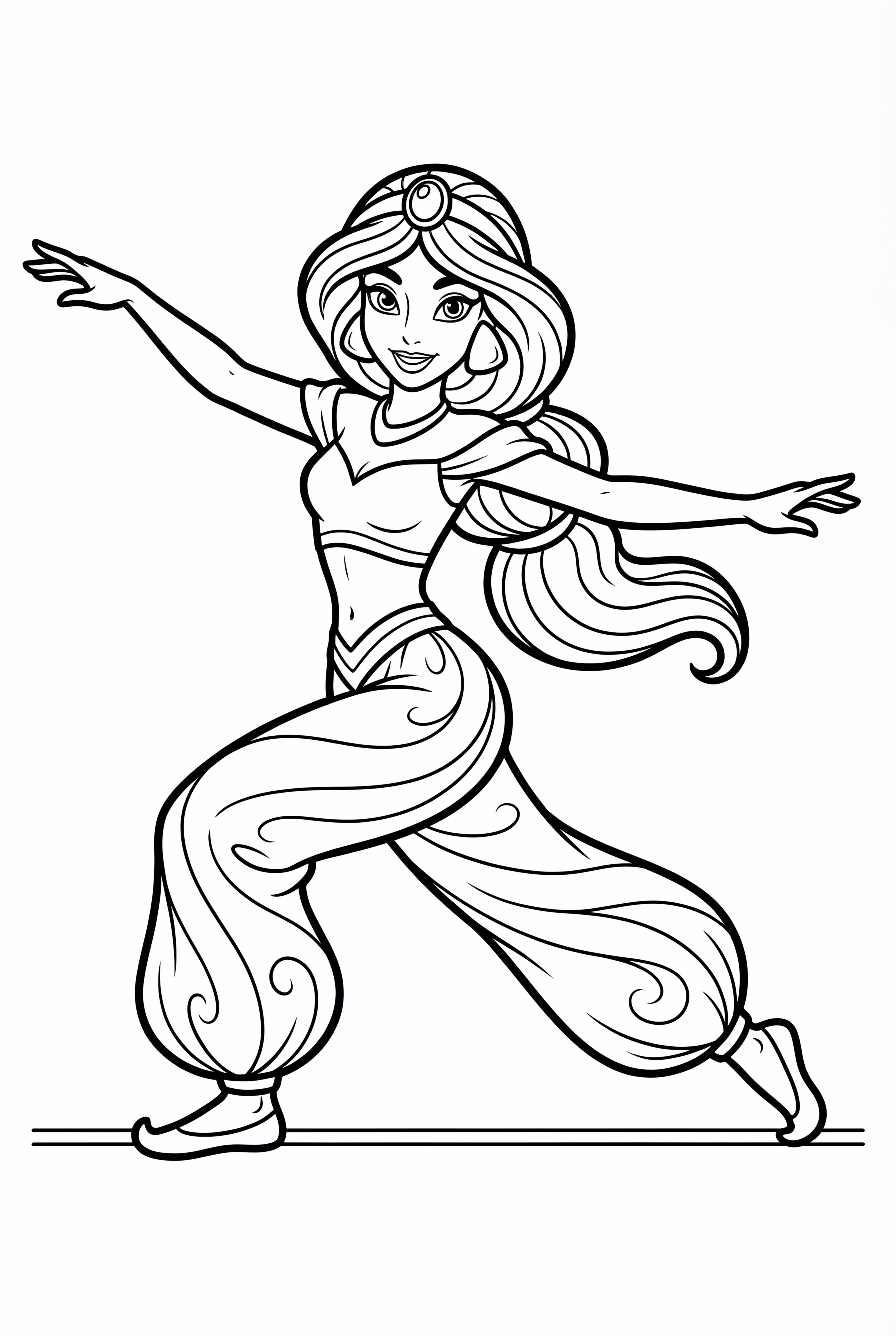 Jasmine Balancing on Palace Walls