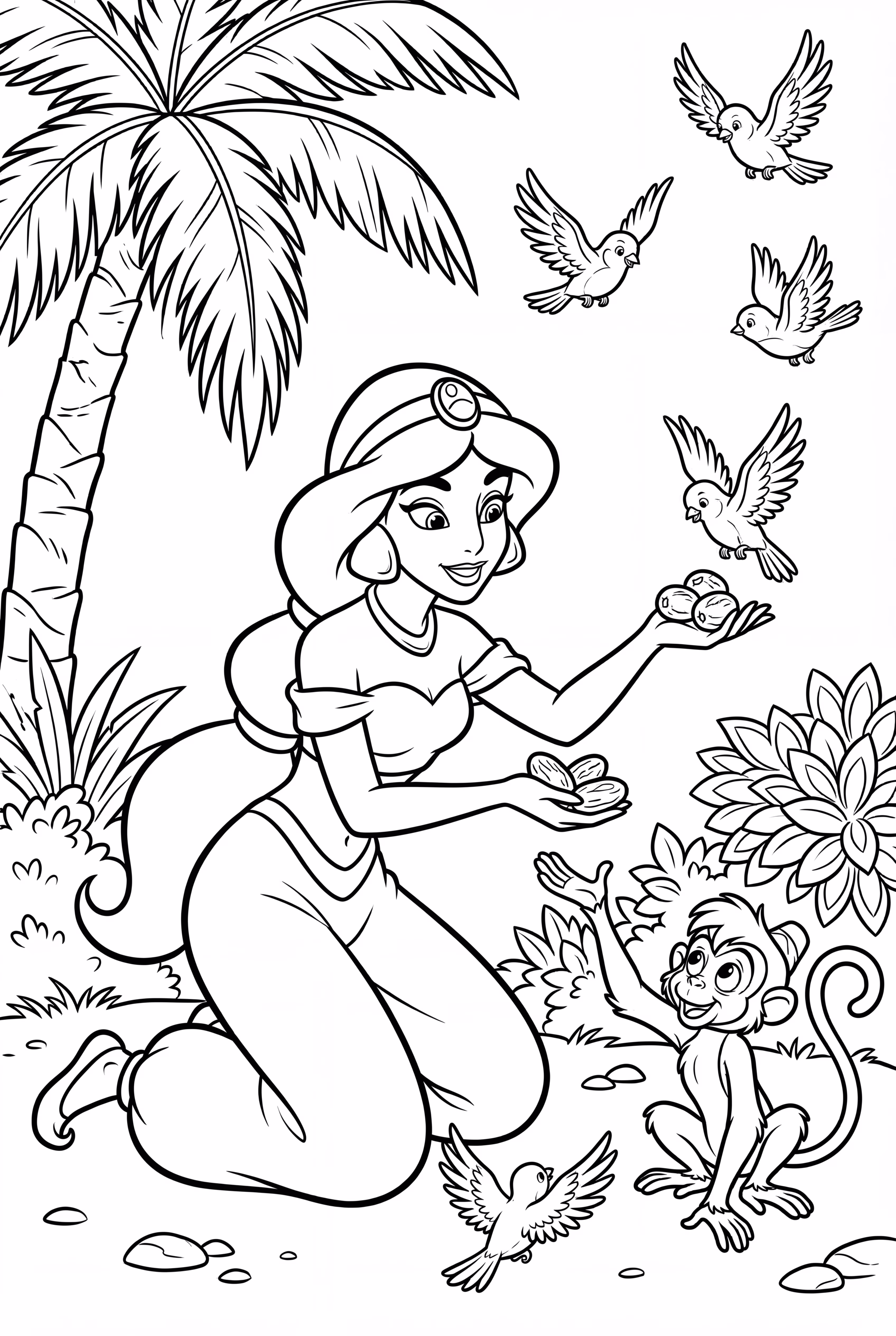 Jasmine Offering Dates to Birds