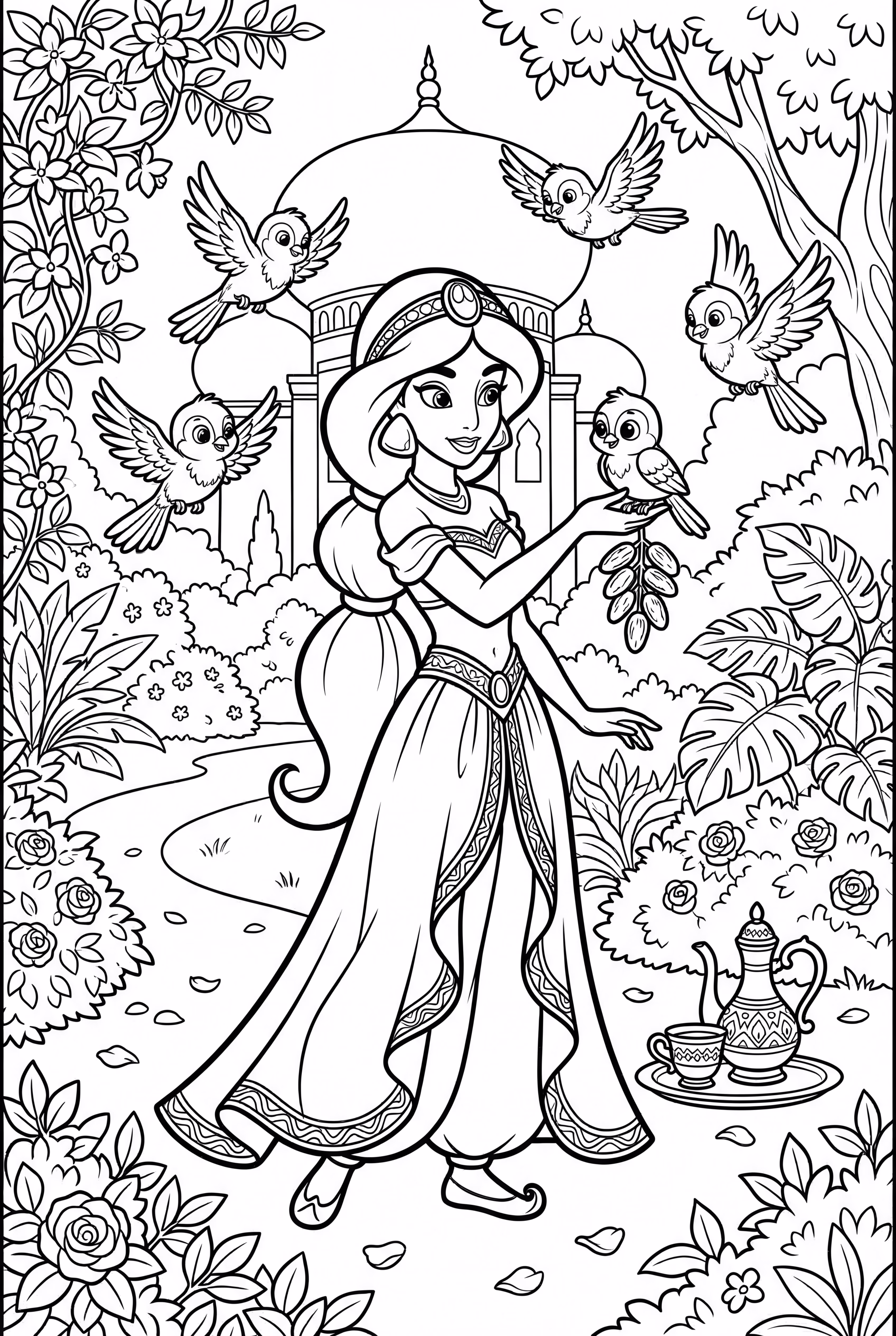 Jasmine Offering Dates to Birds