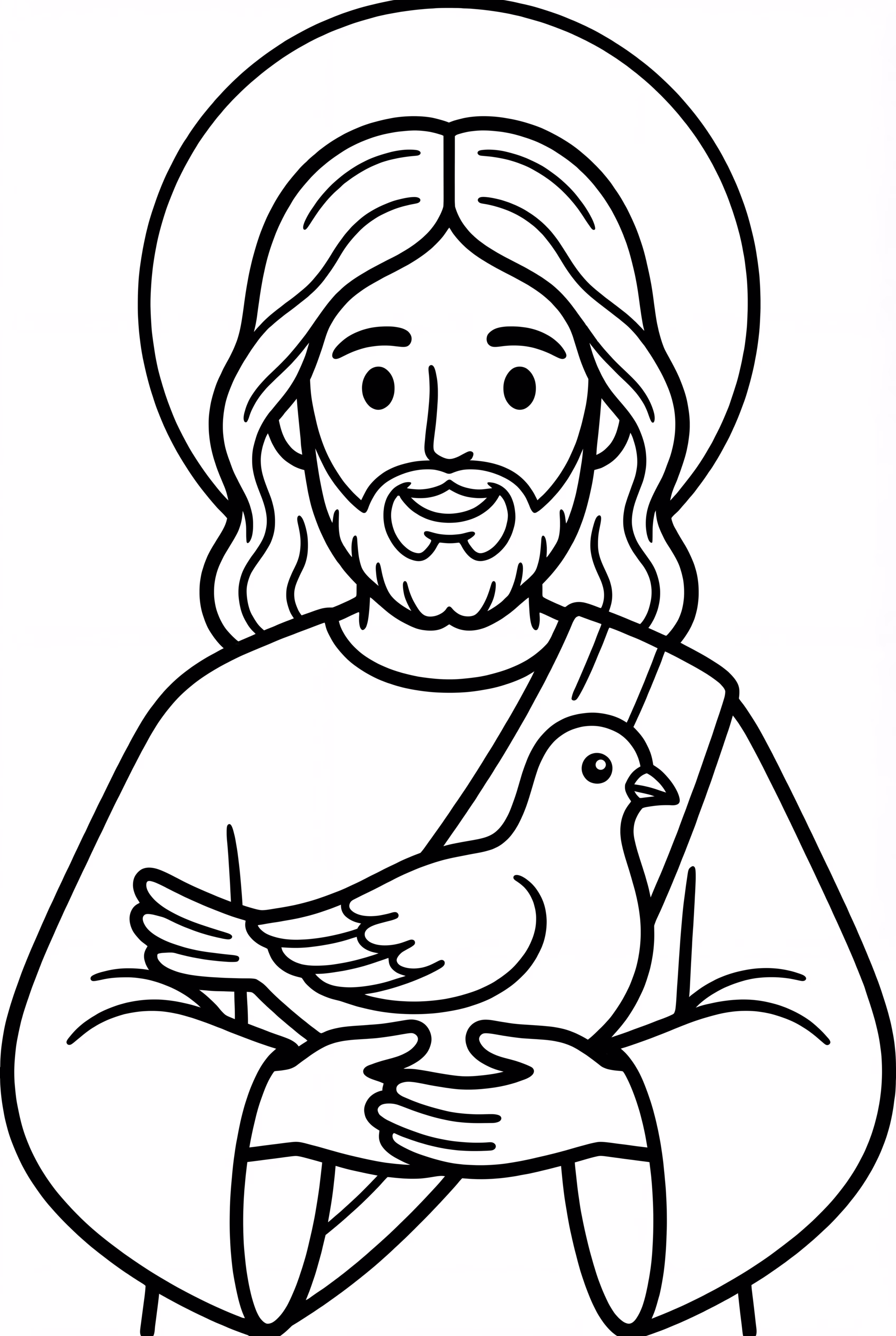 Jesus And A Single Dove