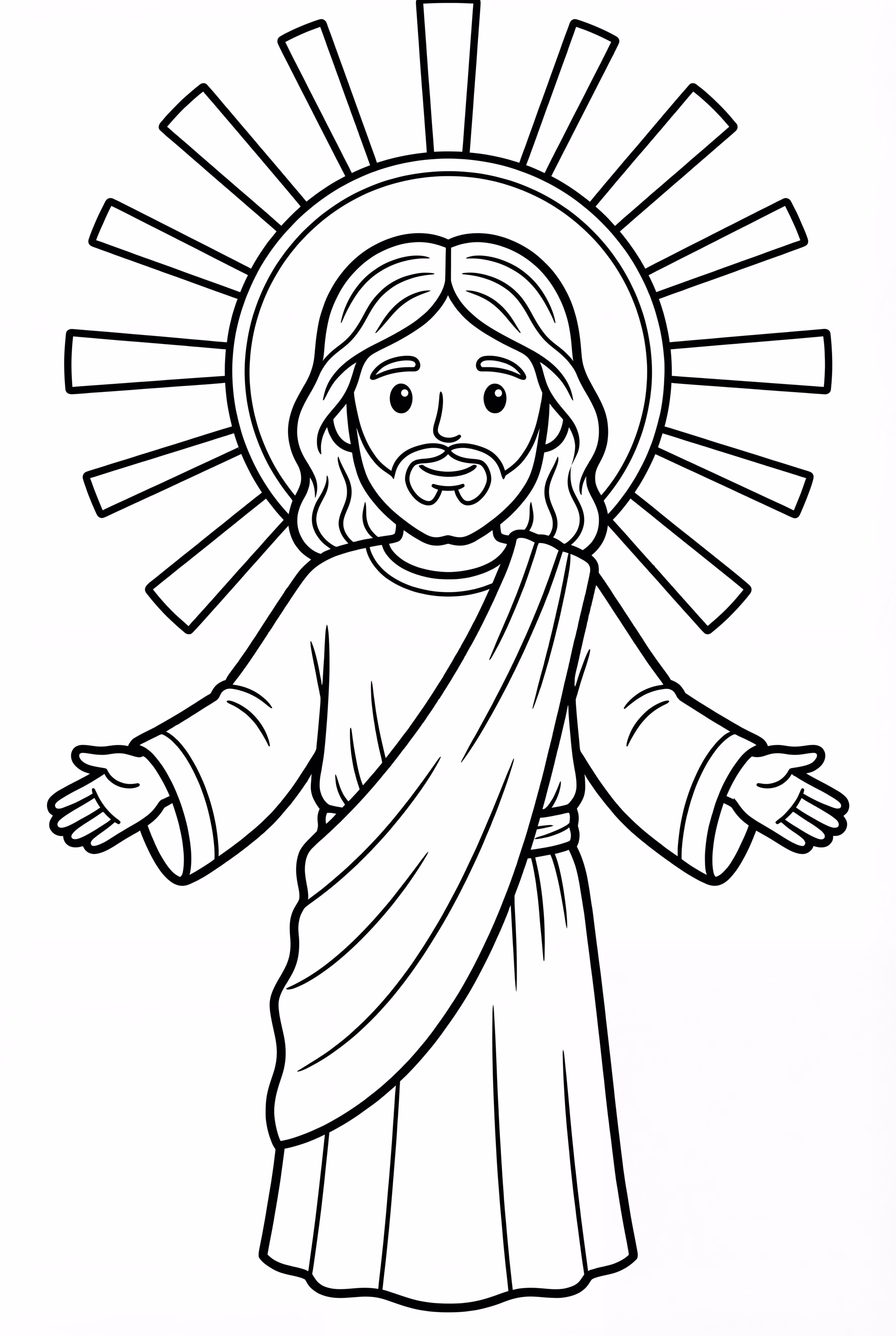Jesus With A Bright Shining Halo
