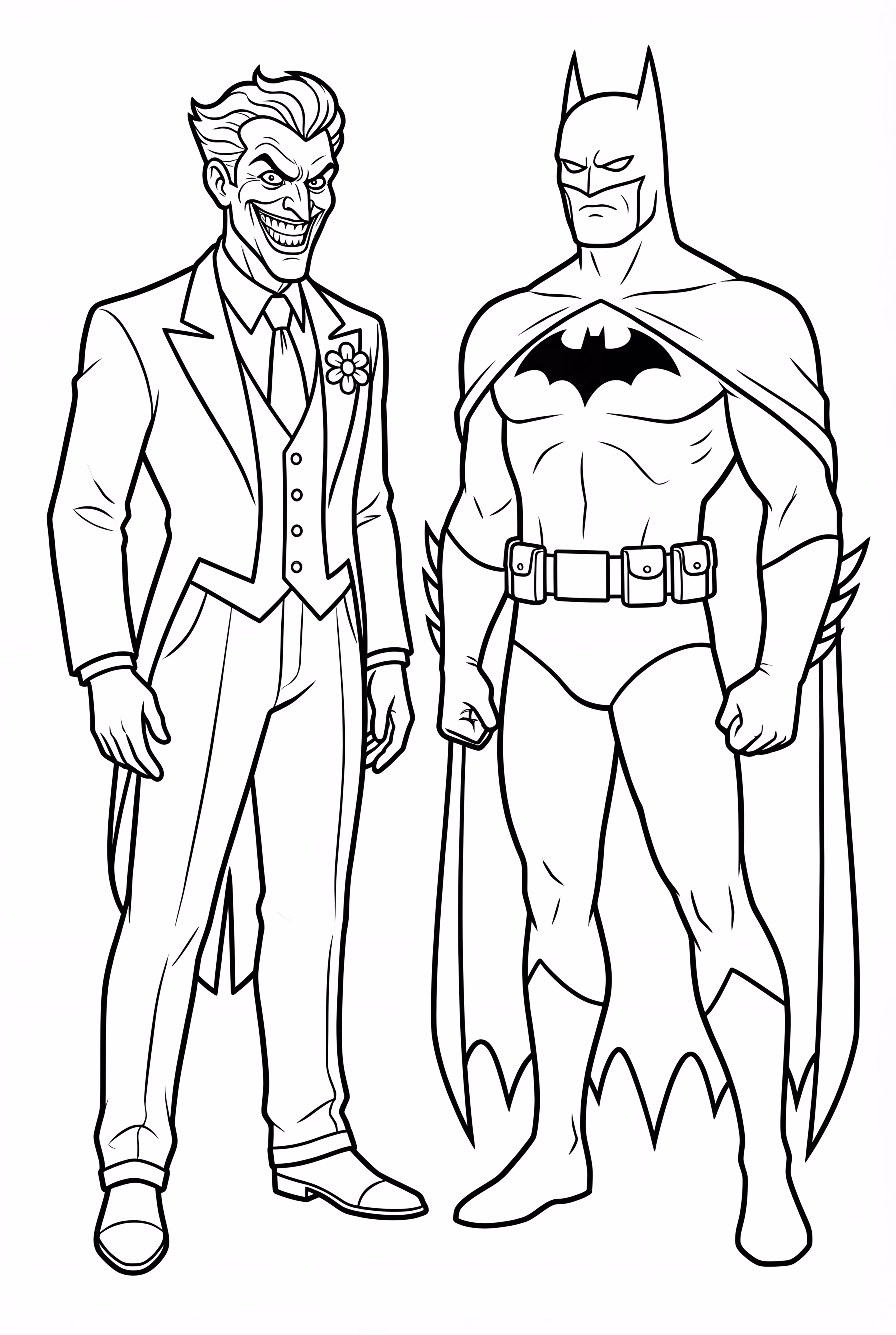 Joker Laughing At Batman's Grapple