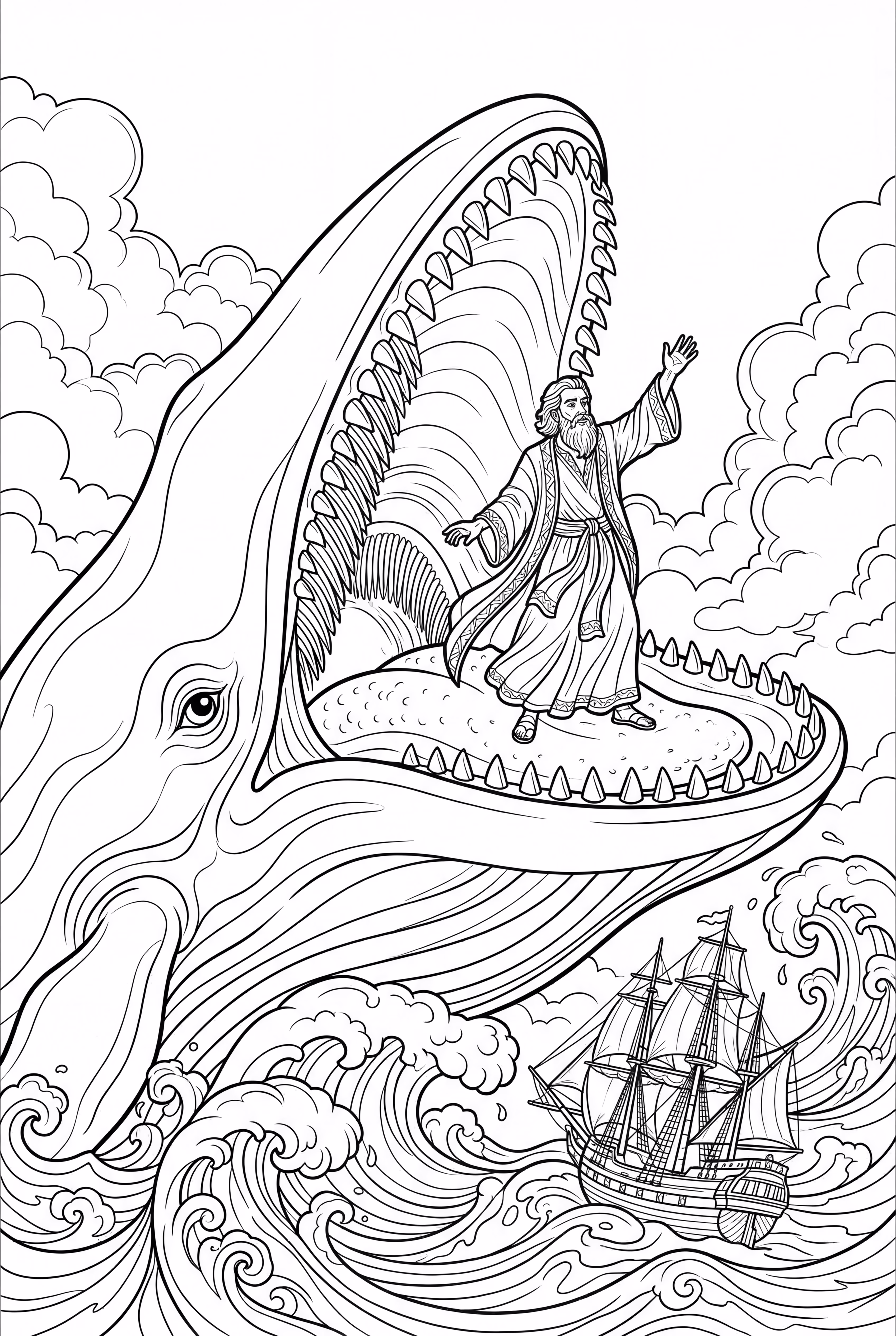 Jonas e a Baleia Cena Simples