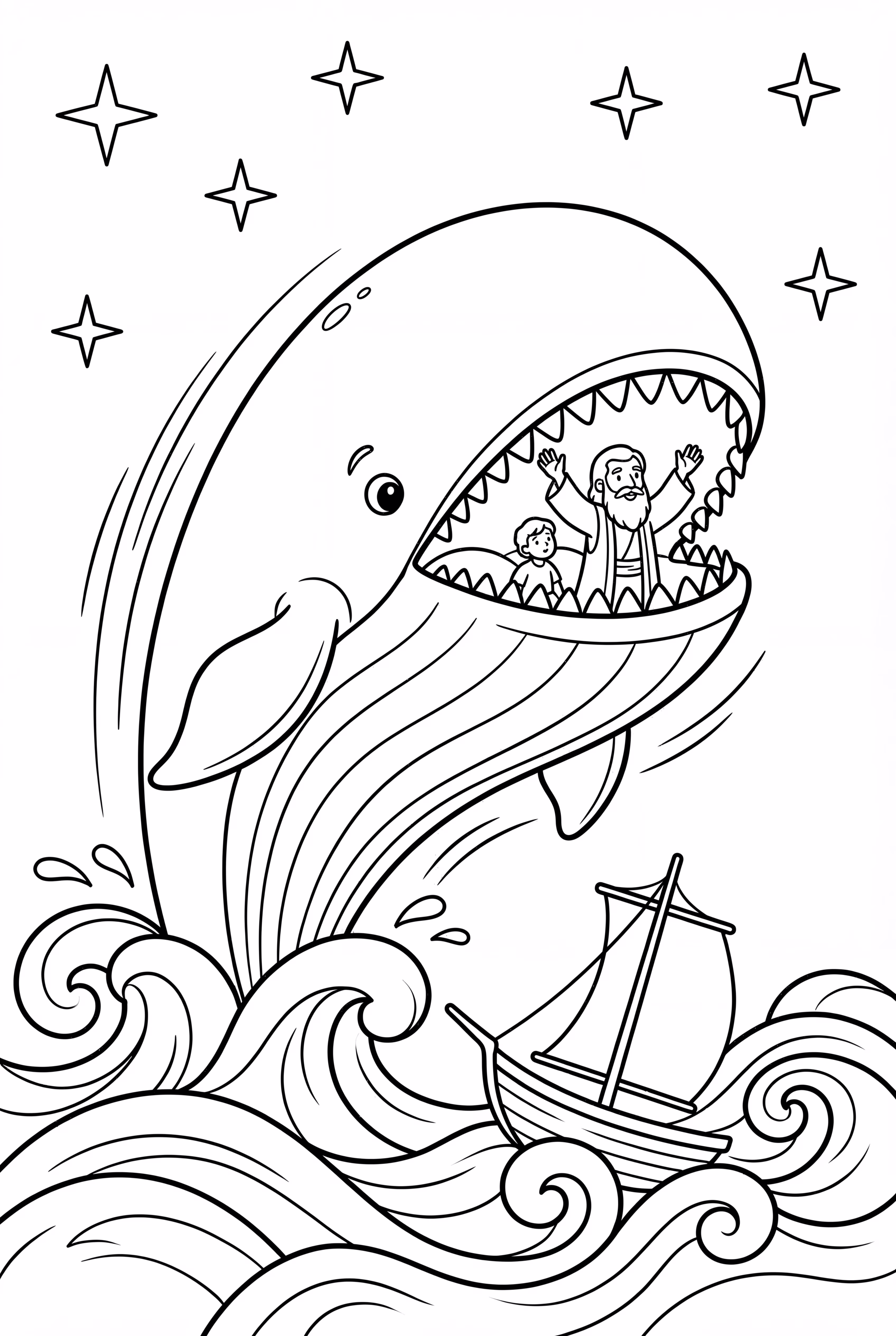 Jonah and the Whale Simple Scene-2