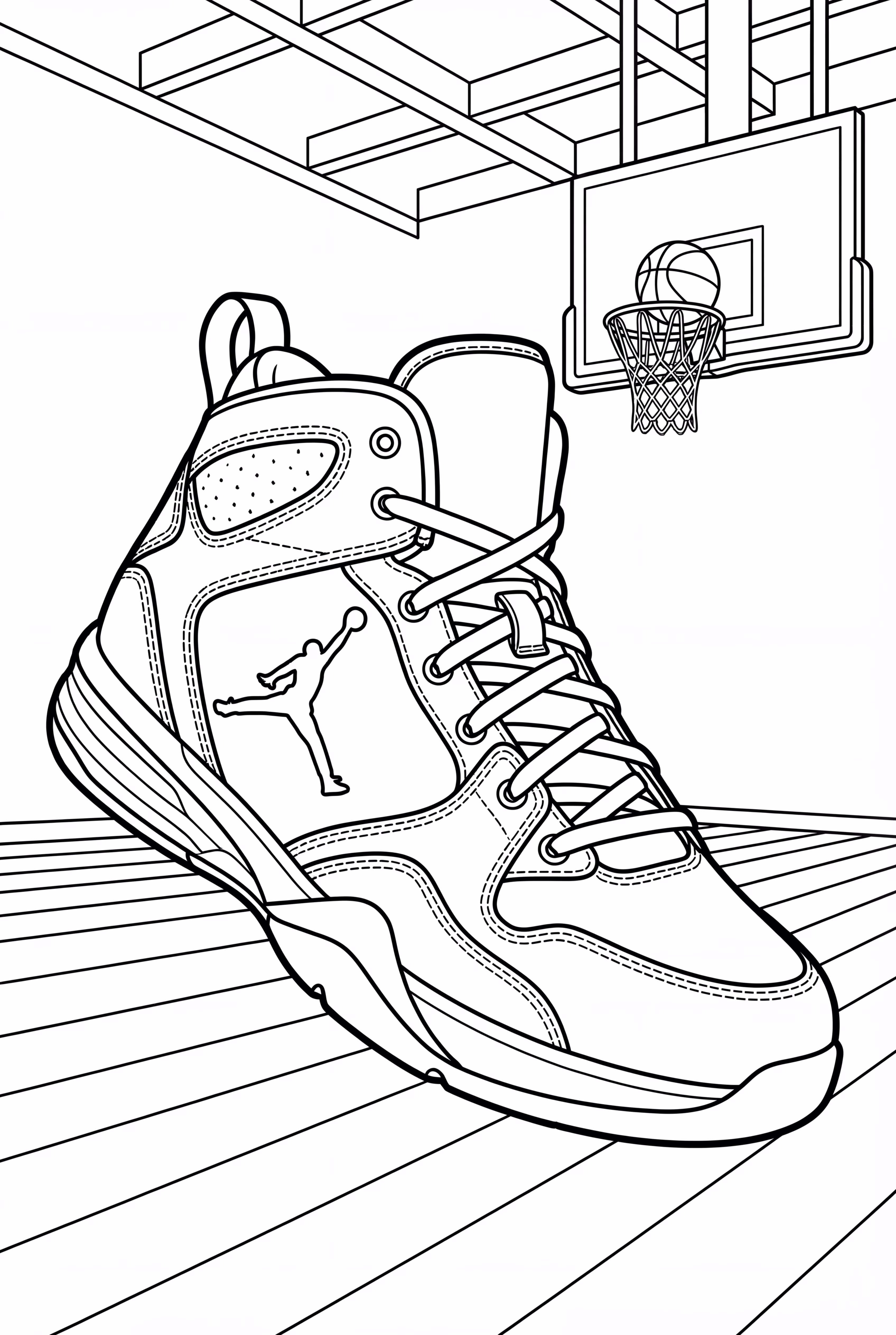Jordan Shoes in a Basketball Game