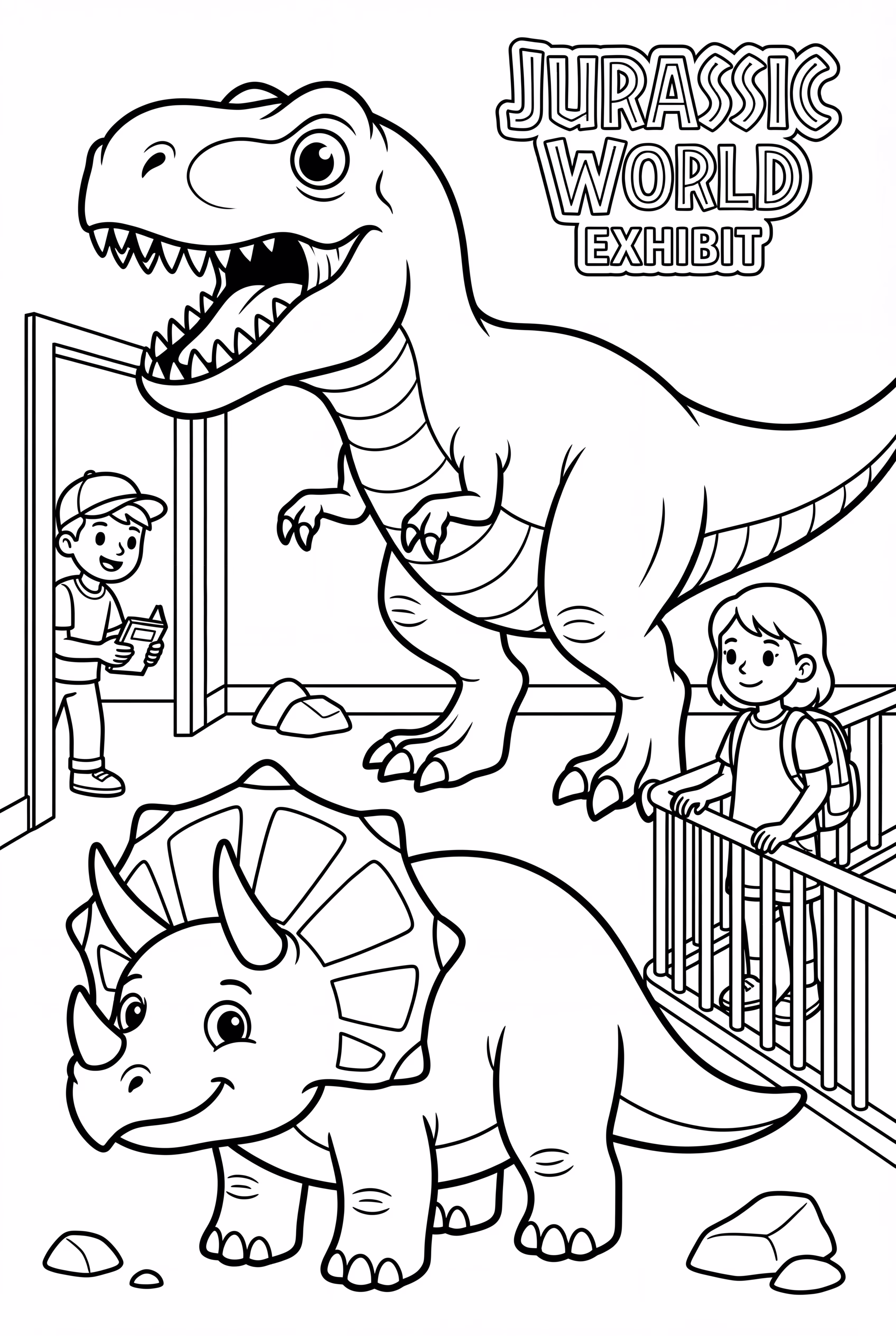 Visite de l'exposition de dinosaures du Jurassic World