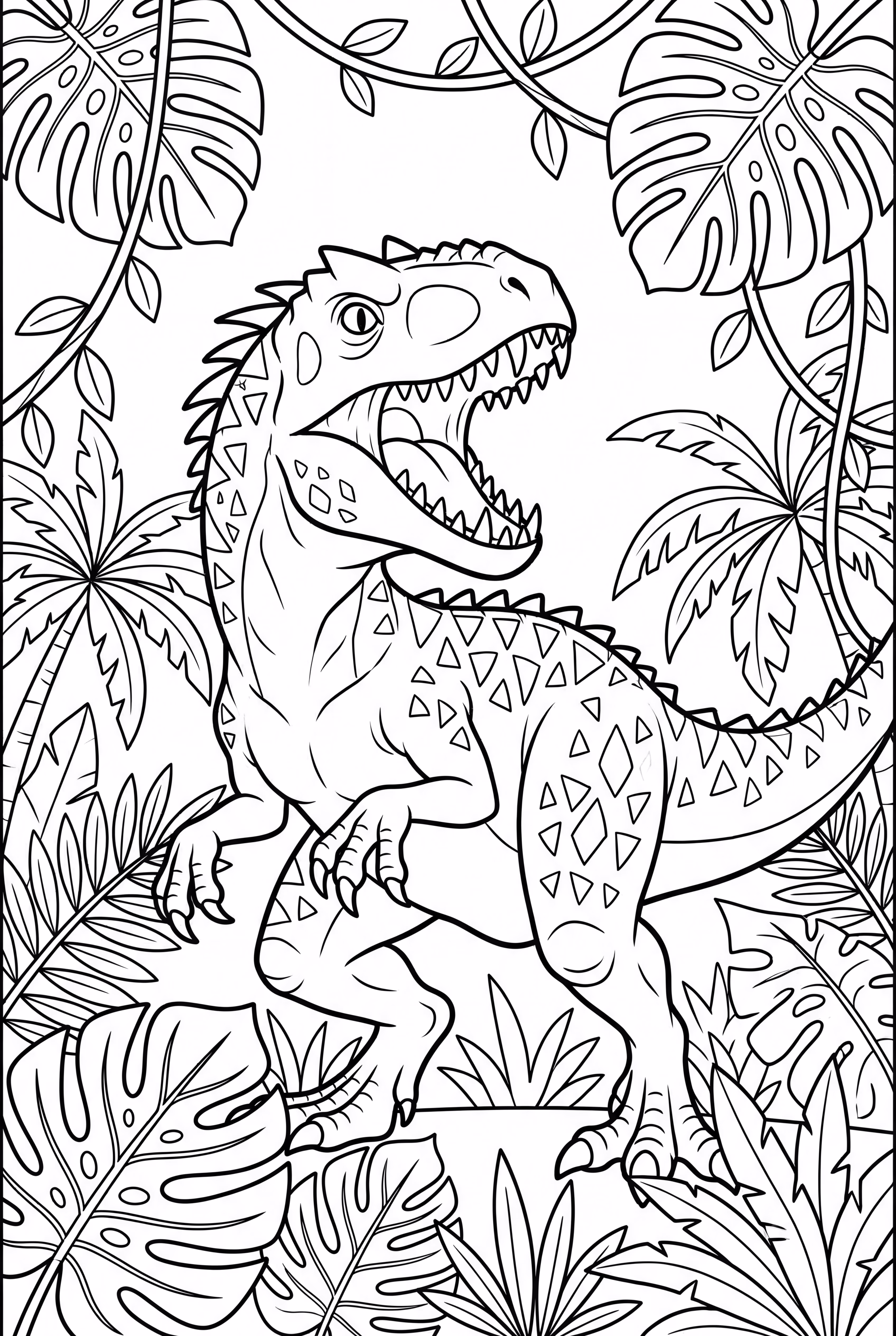 侏羅紀世界 無疤暴龍 在叢林-2