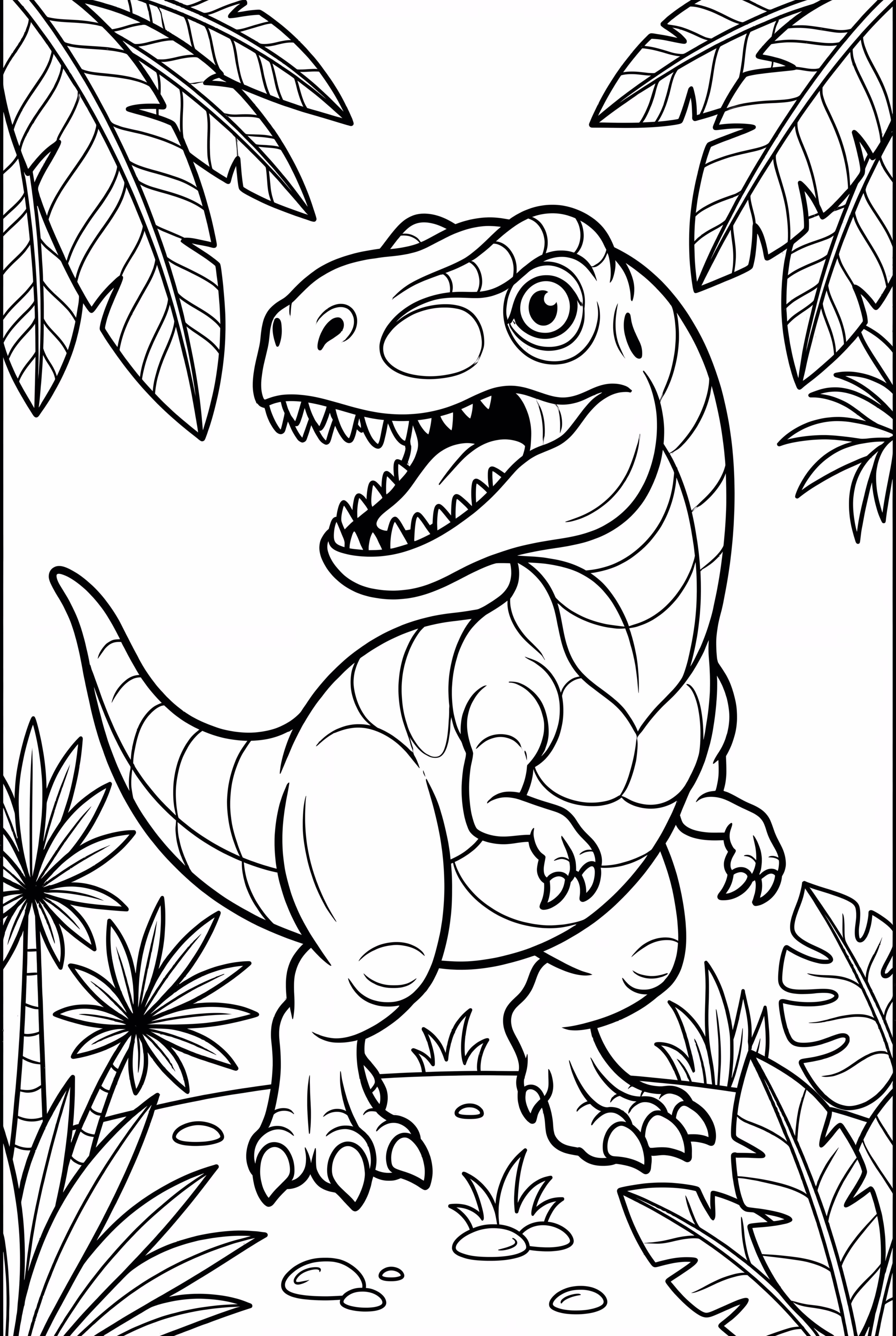 侏羅紀世界無敵暴龍於叢林中