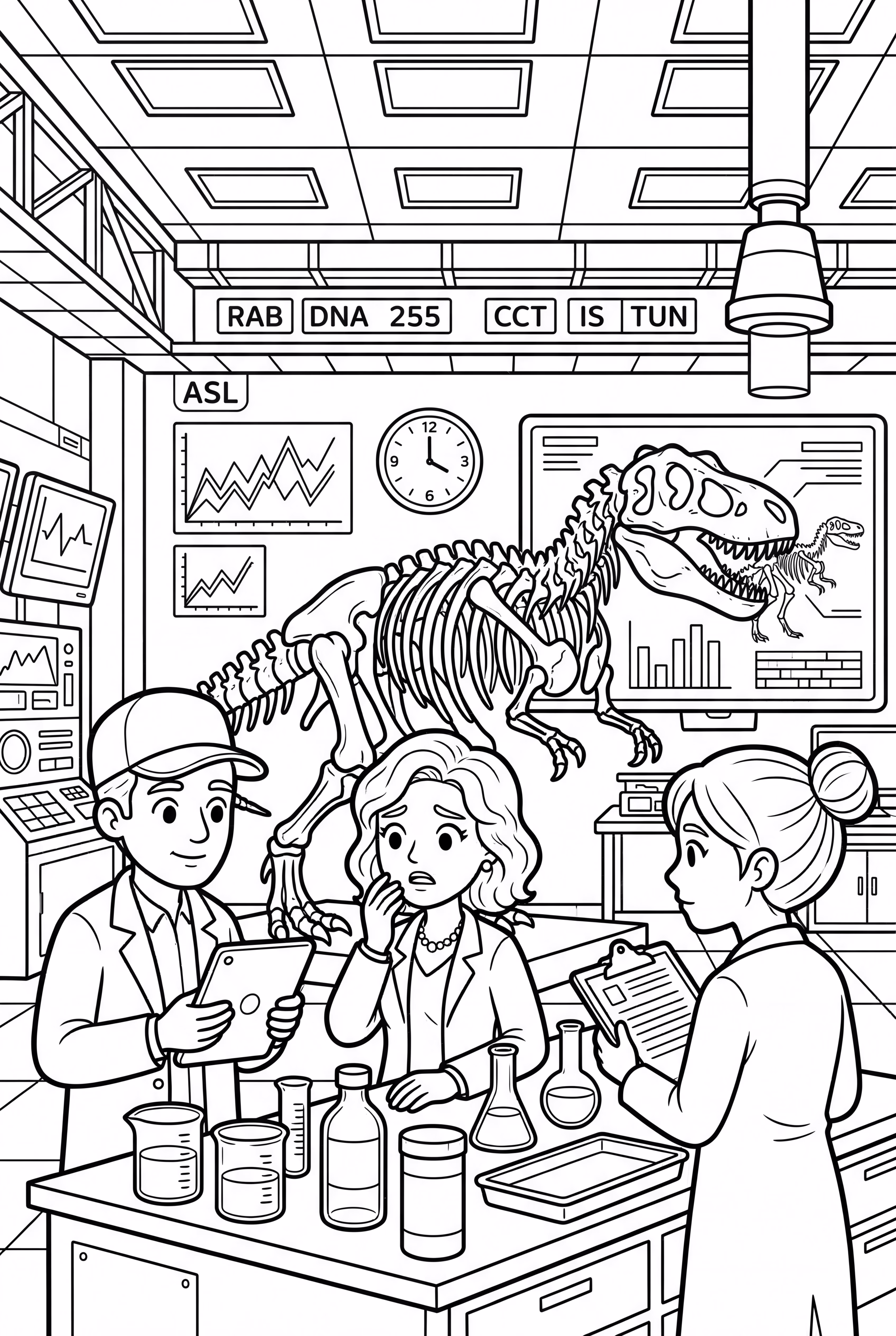 Jurassic World Scientifiques dans un Lab-2