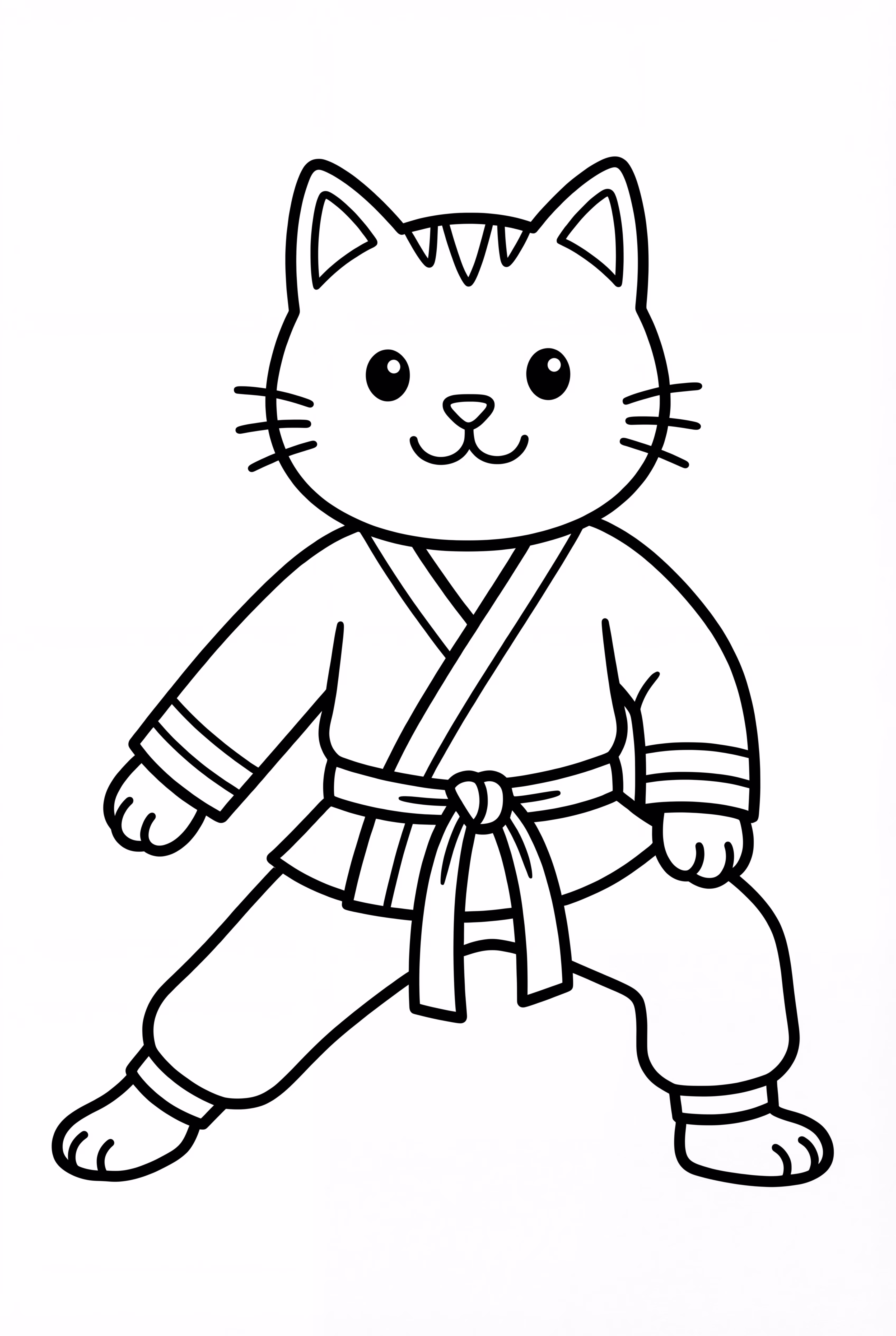 Karate Cat Stretching