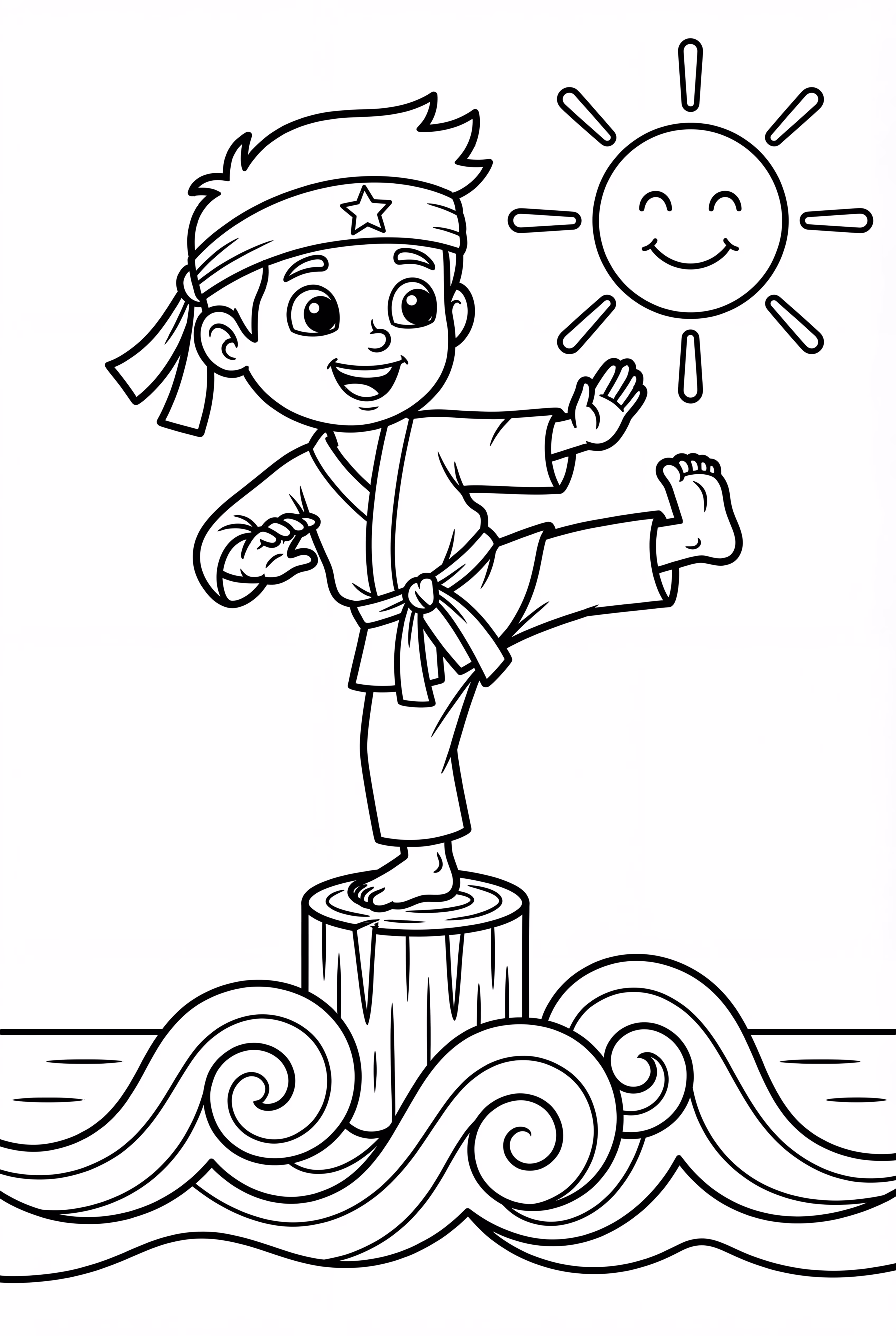 Karate Kid's Famous Crane Kick