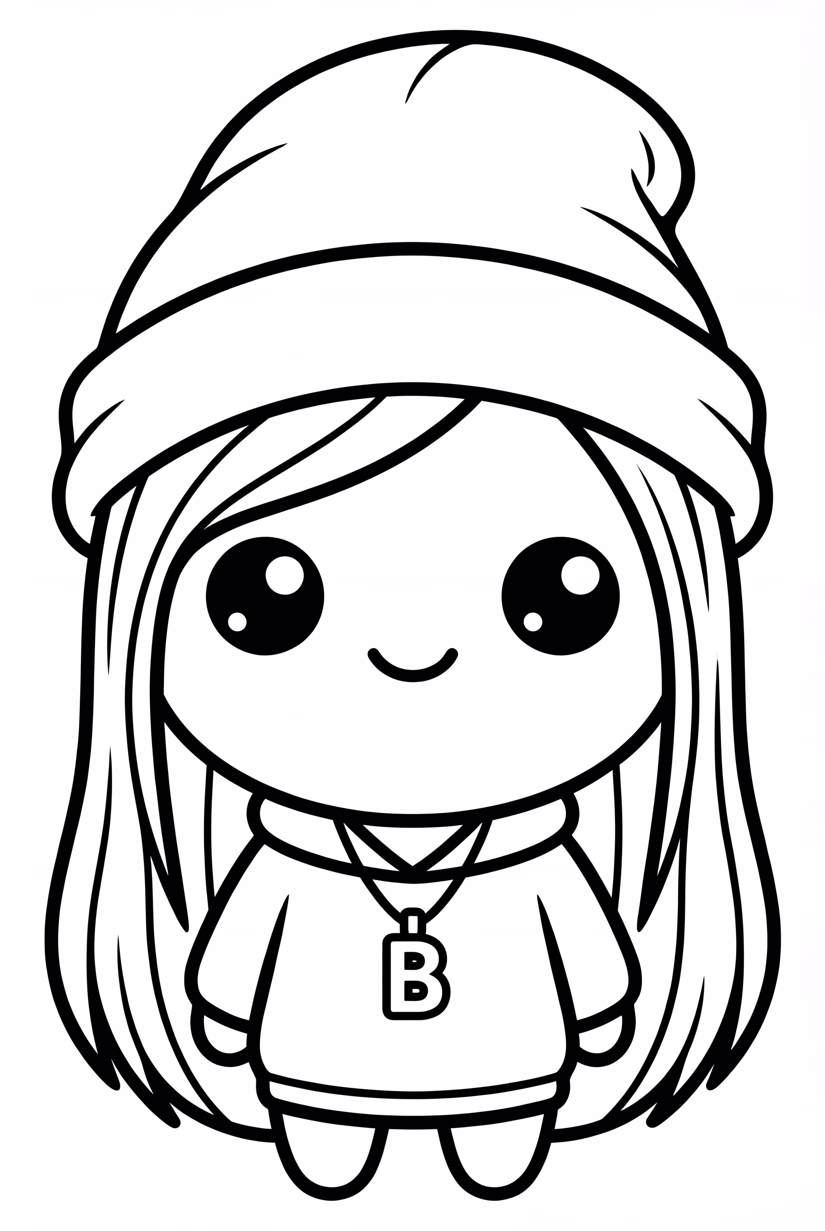 Kawaii Billie Eilish With A Beanie