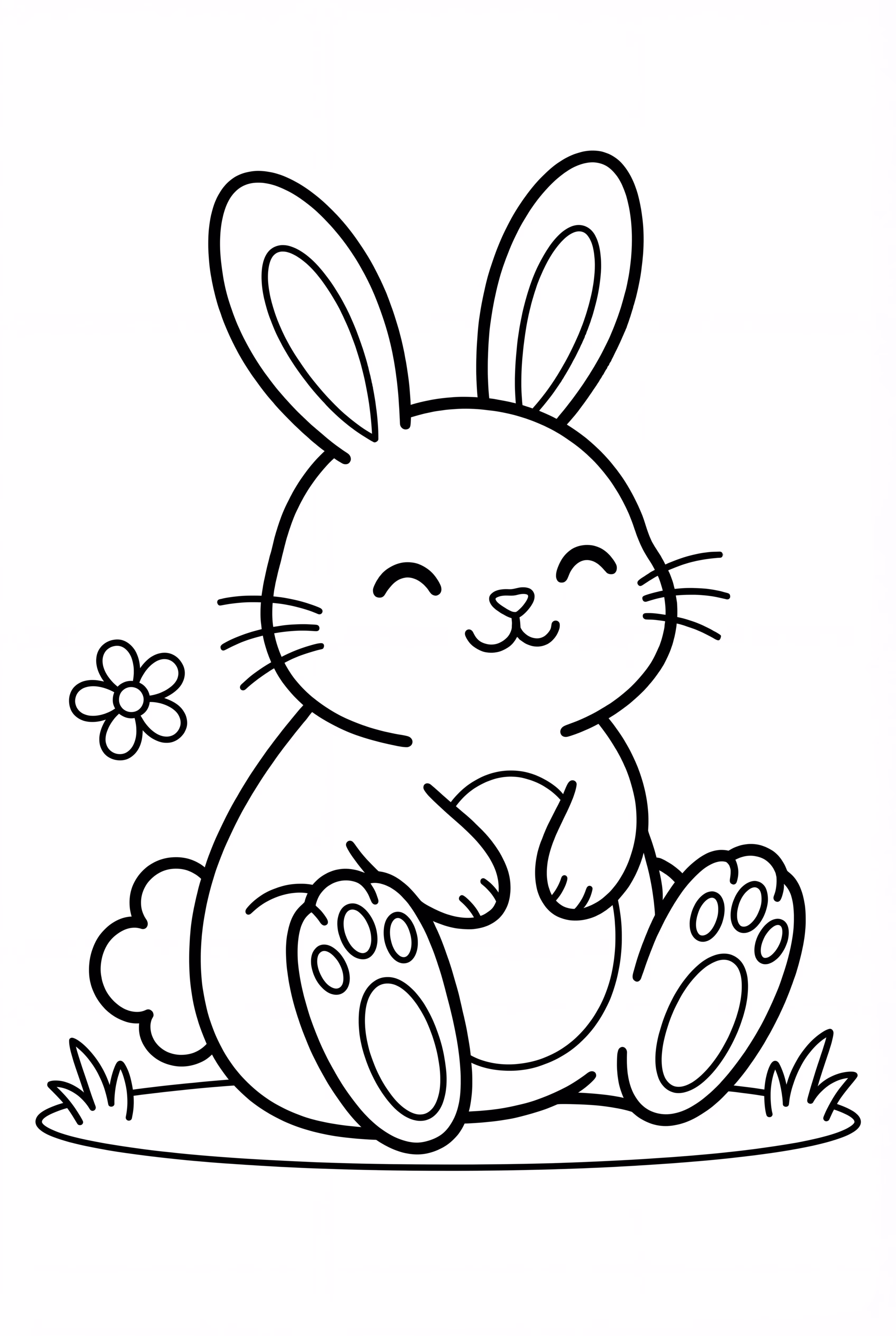 Kawaii Bunny Sitting