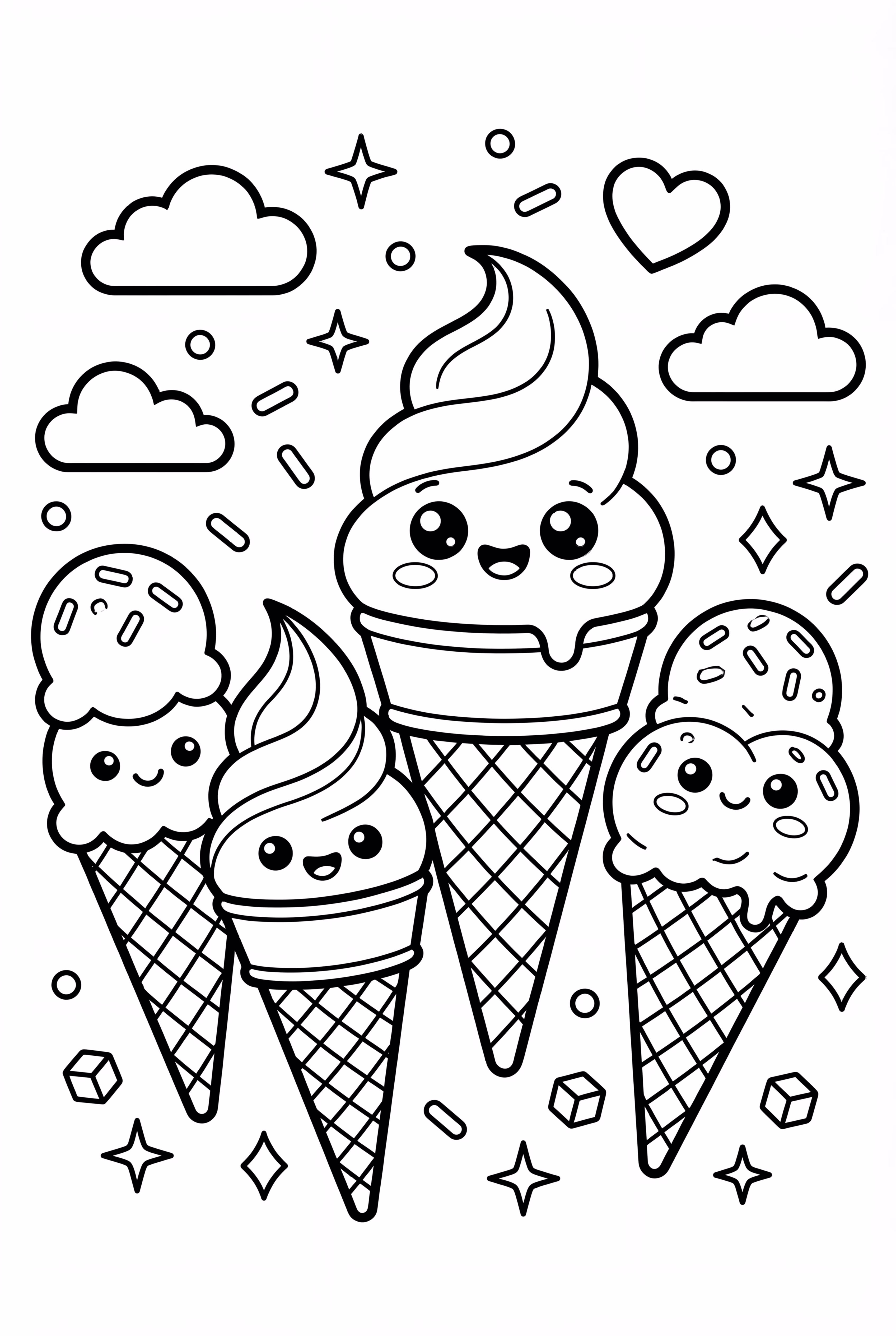 Kawaii Cute Ice Cream