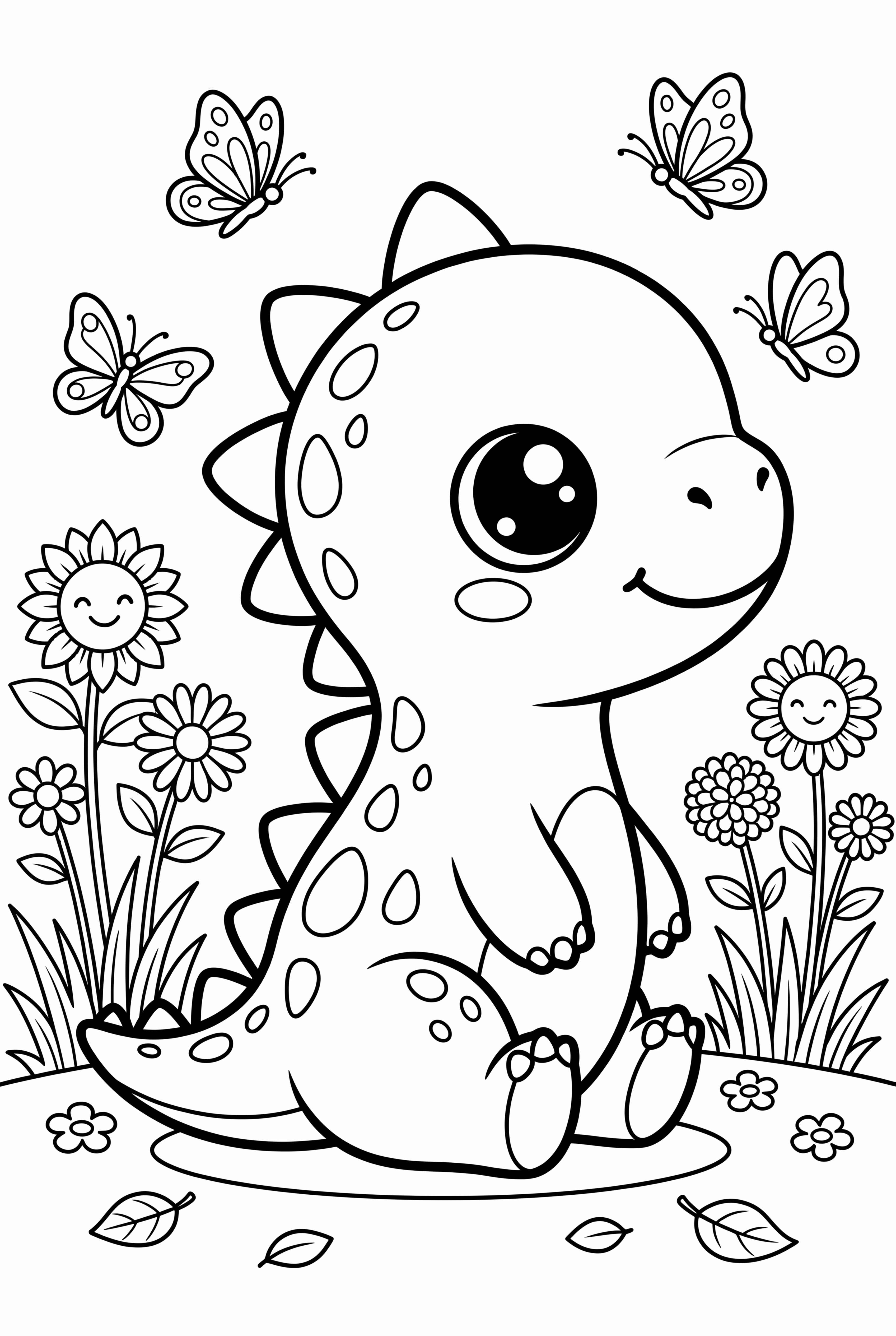 Kawaii Dinosaur Garden
