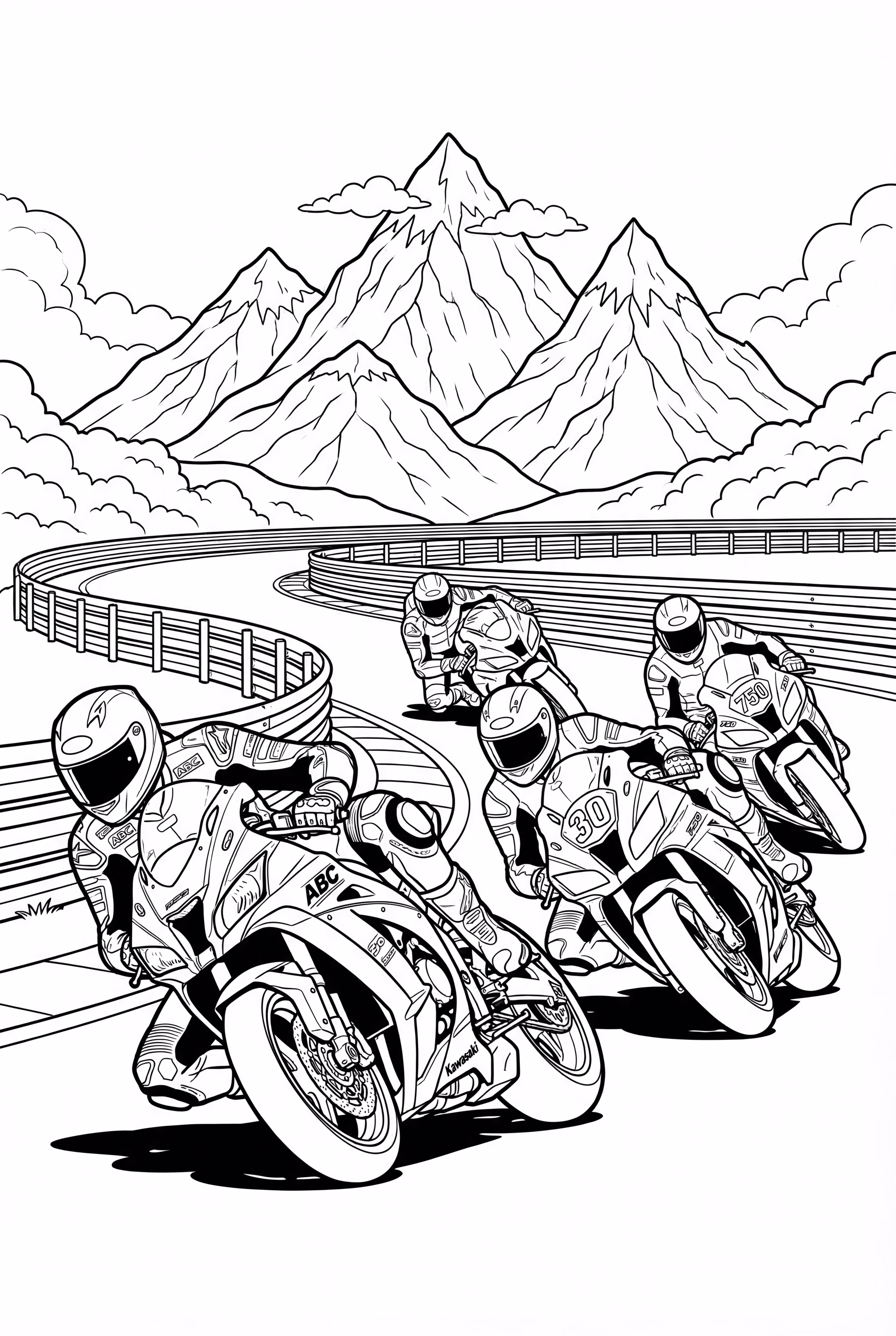 Kawasaki Motorcycle Racing Competition