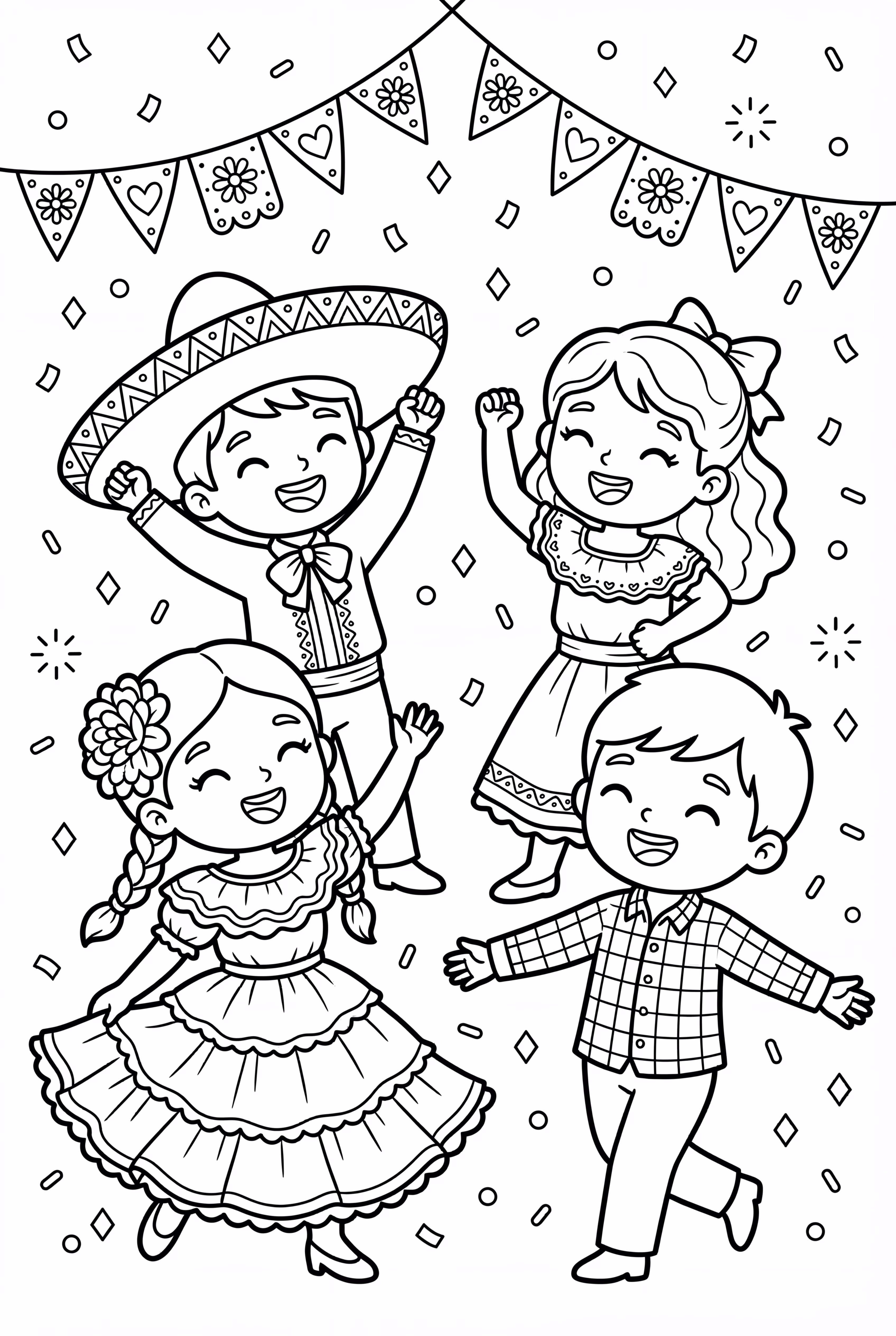 儿童舞蹈庆祝西班牙裔文化月