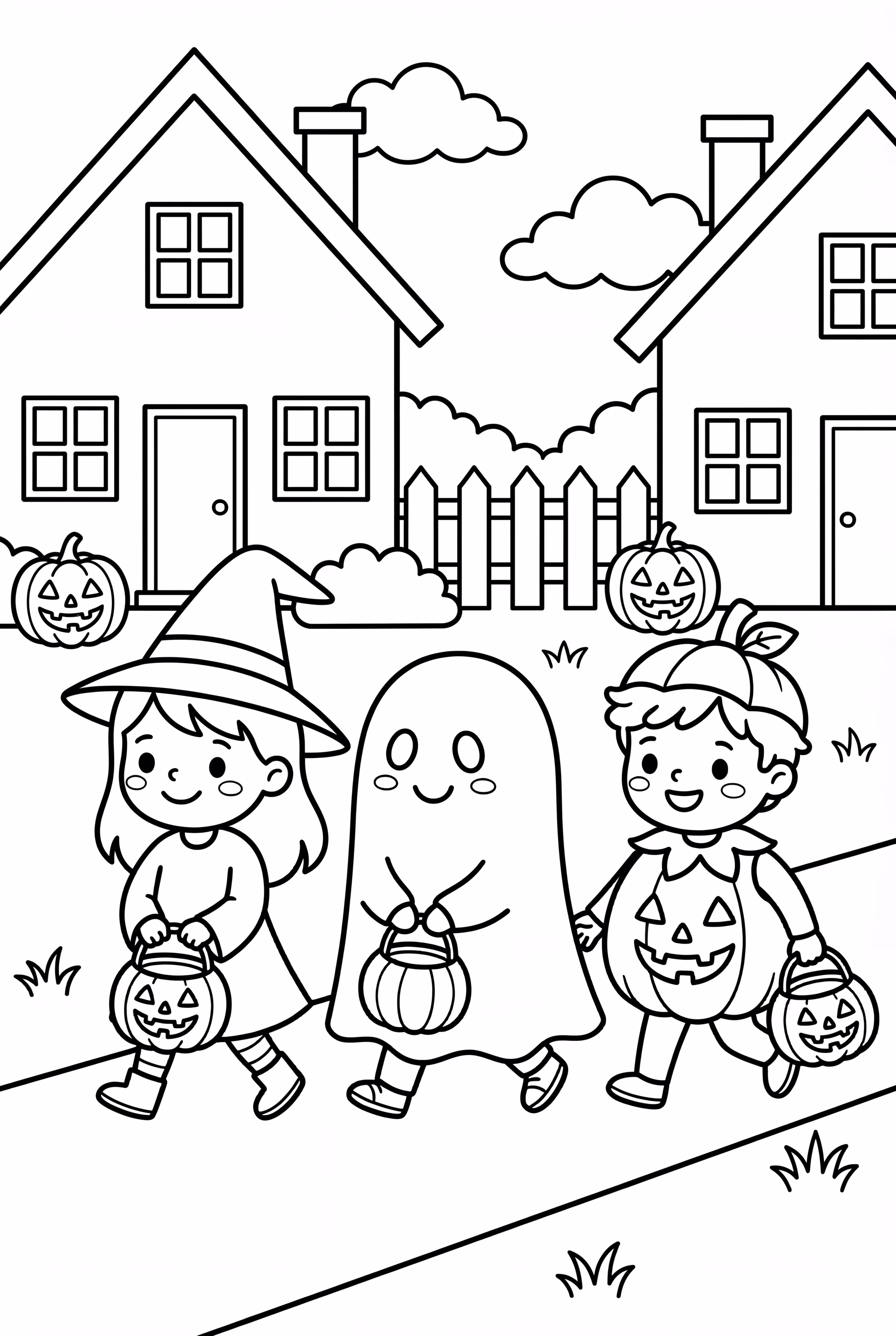 Kids Trick-or-Treating on Halloween 2025