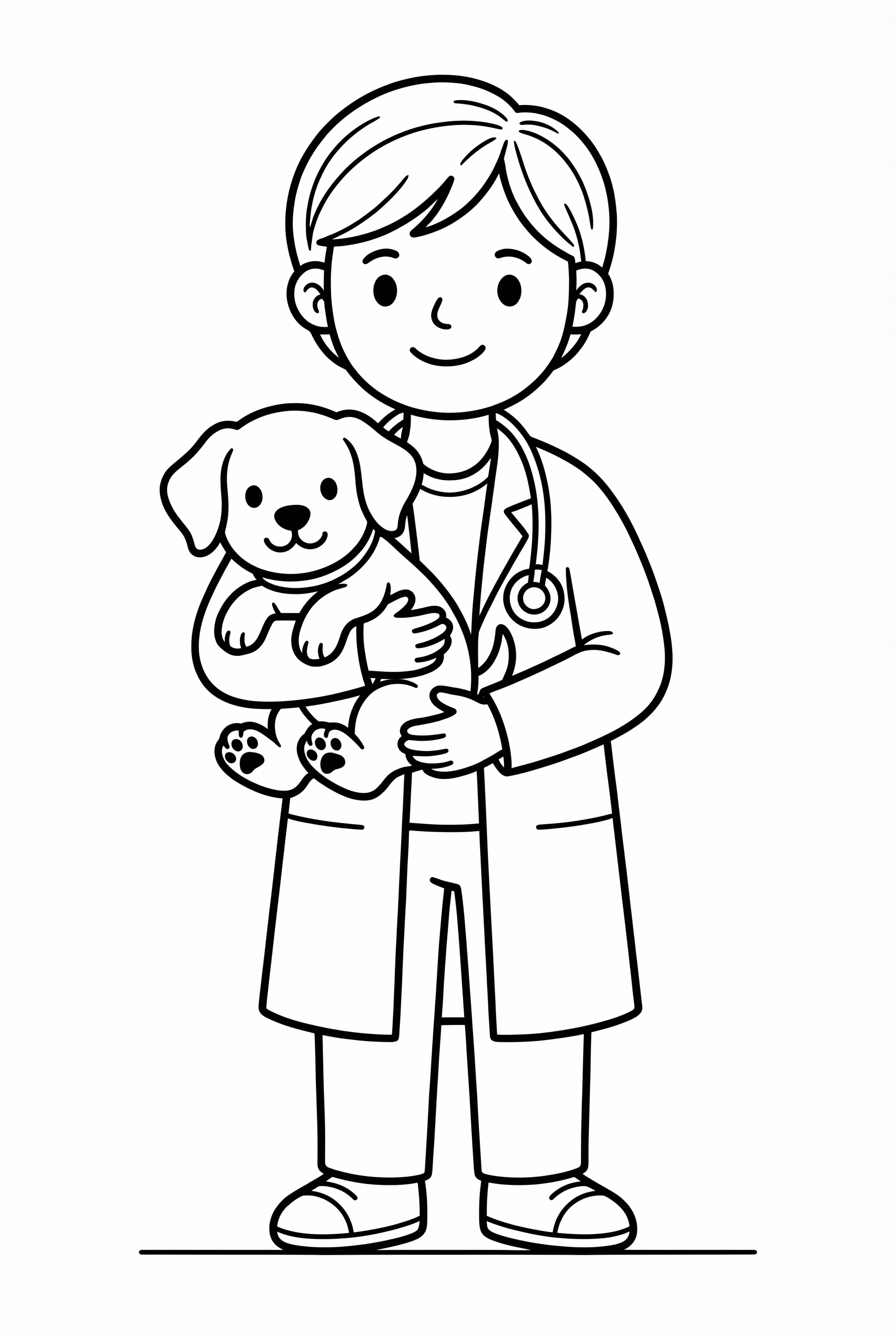 Kind Community Helpers Veterinarian