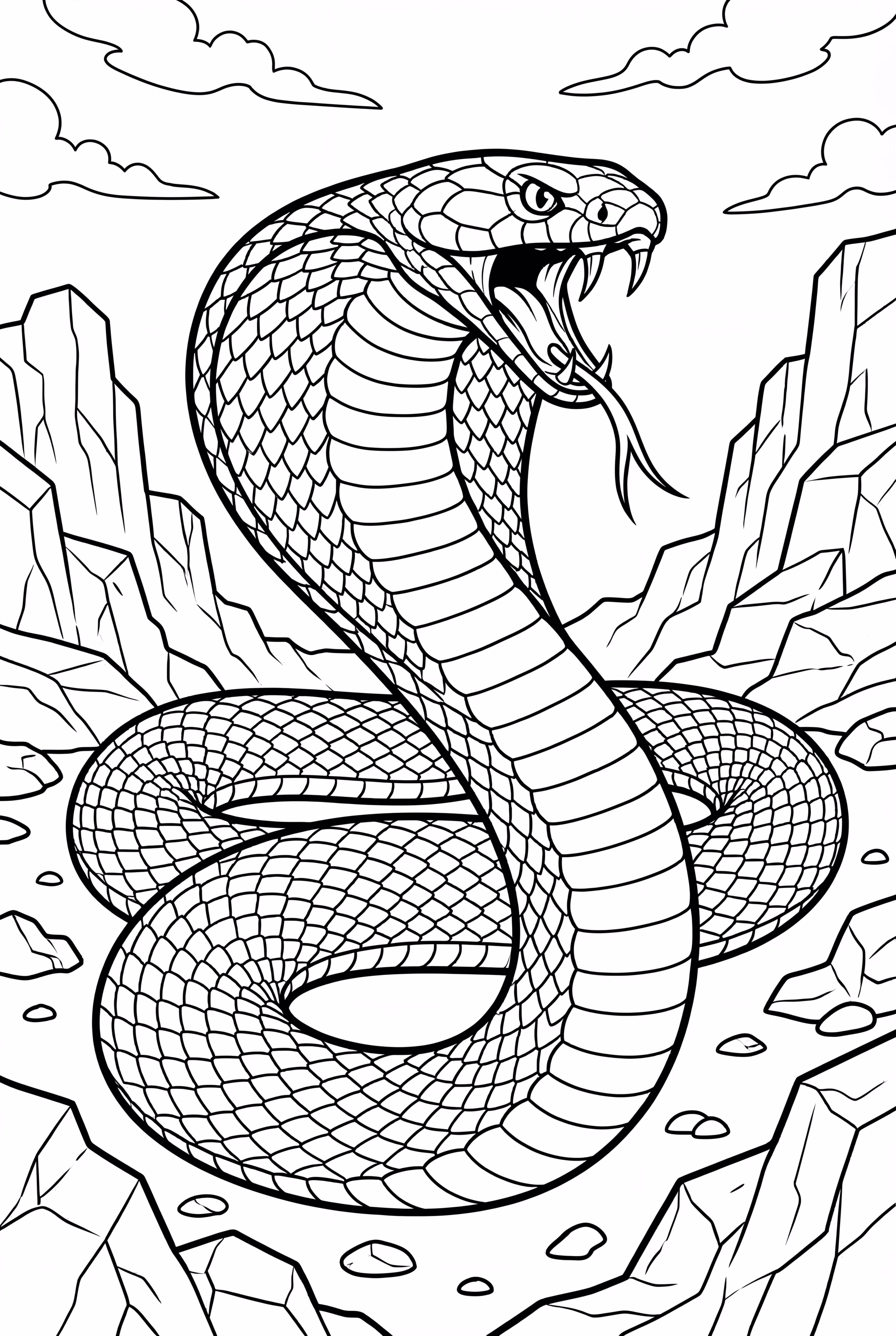 King Cobra Snake Battle