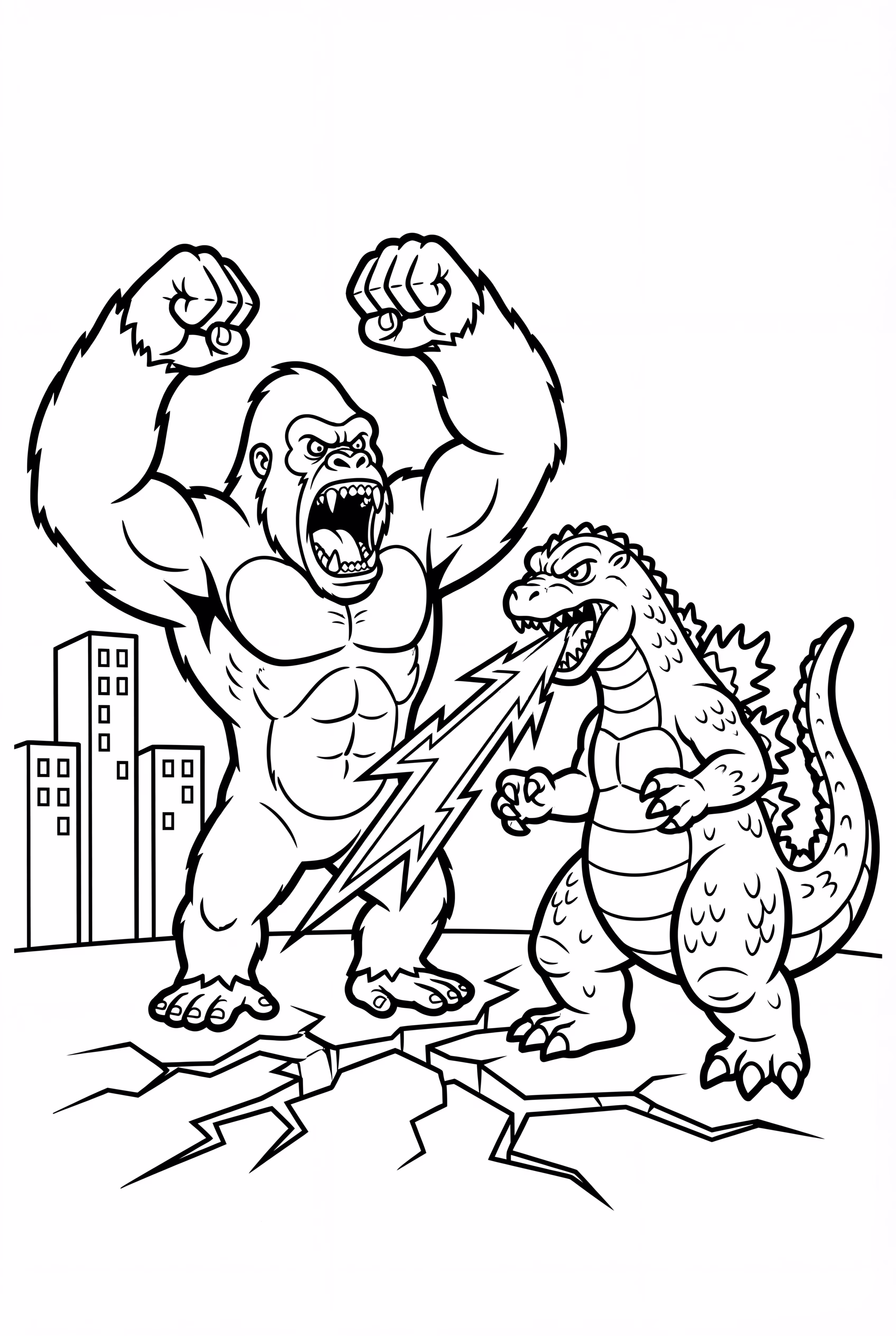 King Kong and Godzilla Atomic Breath Clash