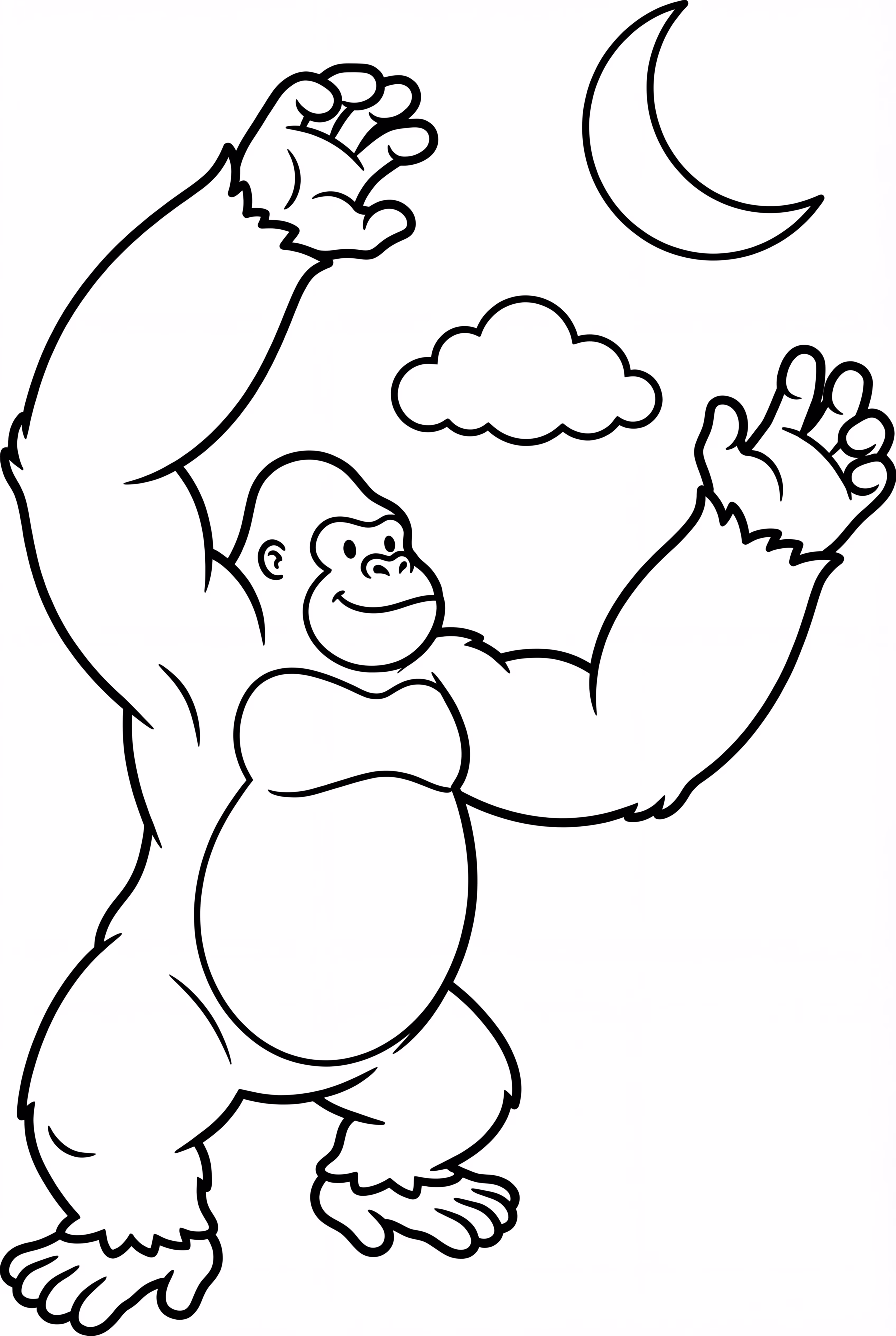 King Kong Reaching for the Moon