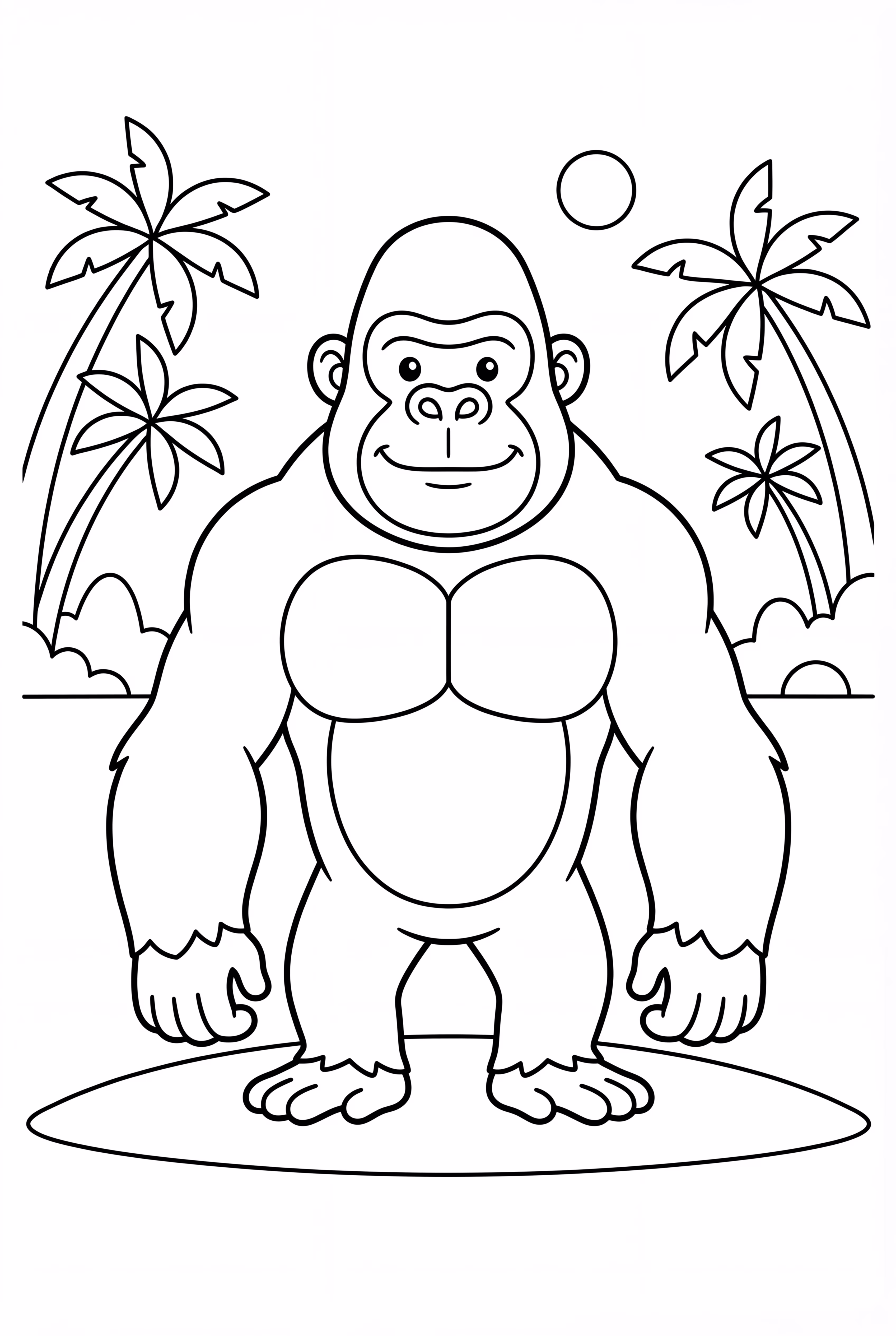 King Kong Standing Tall Over Skull Island