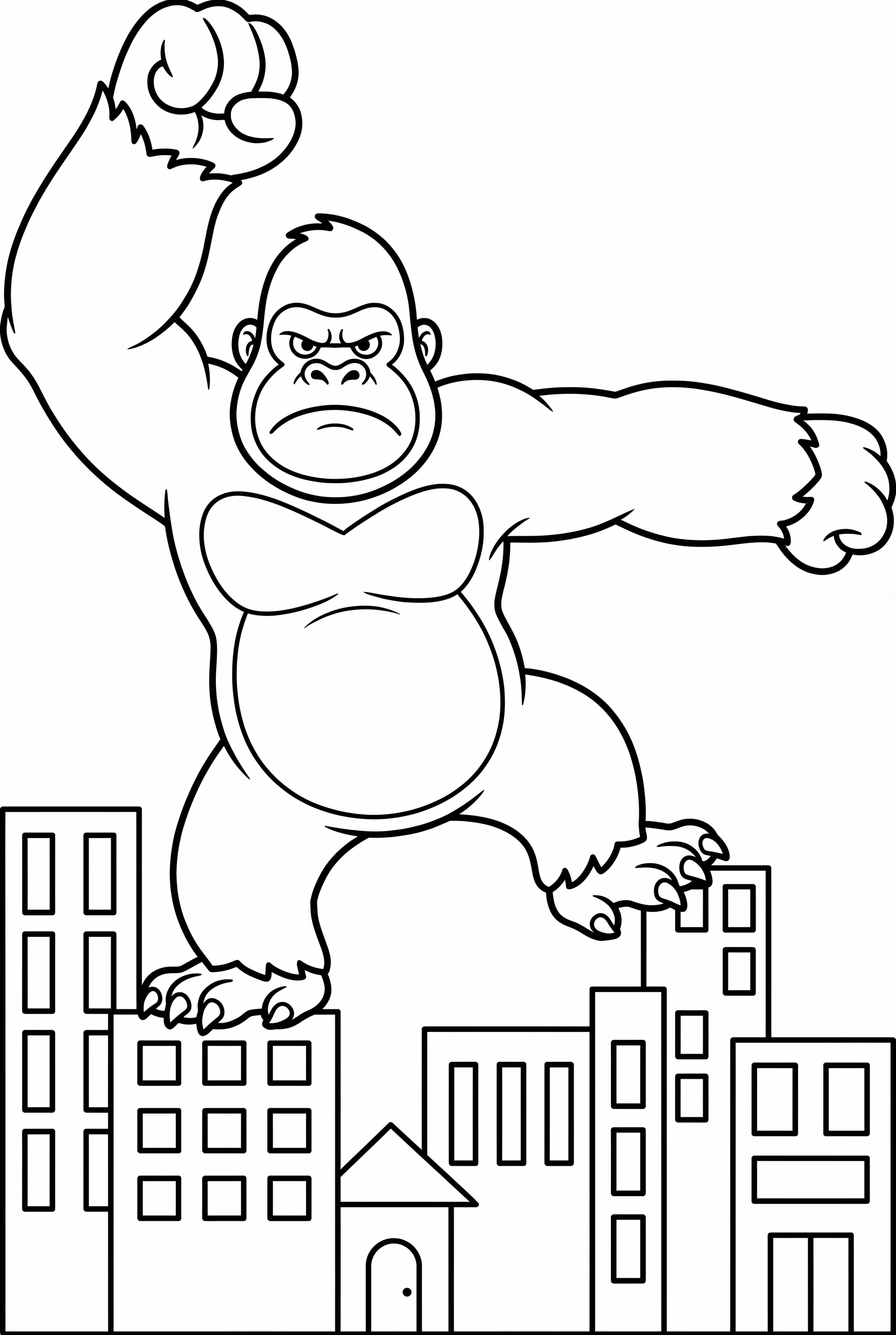 King Kong Stomping Through Downtown