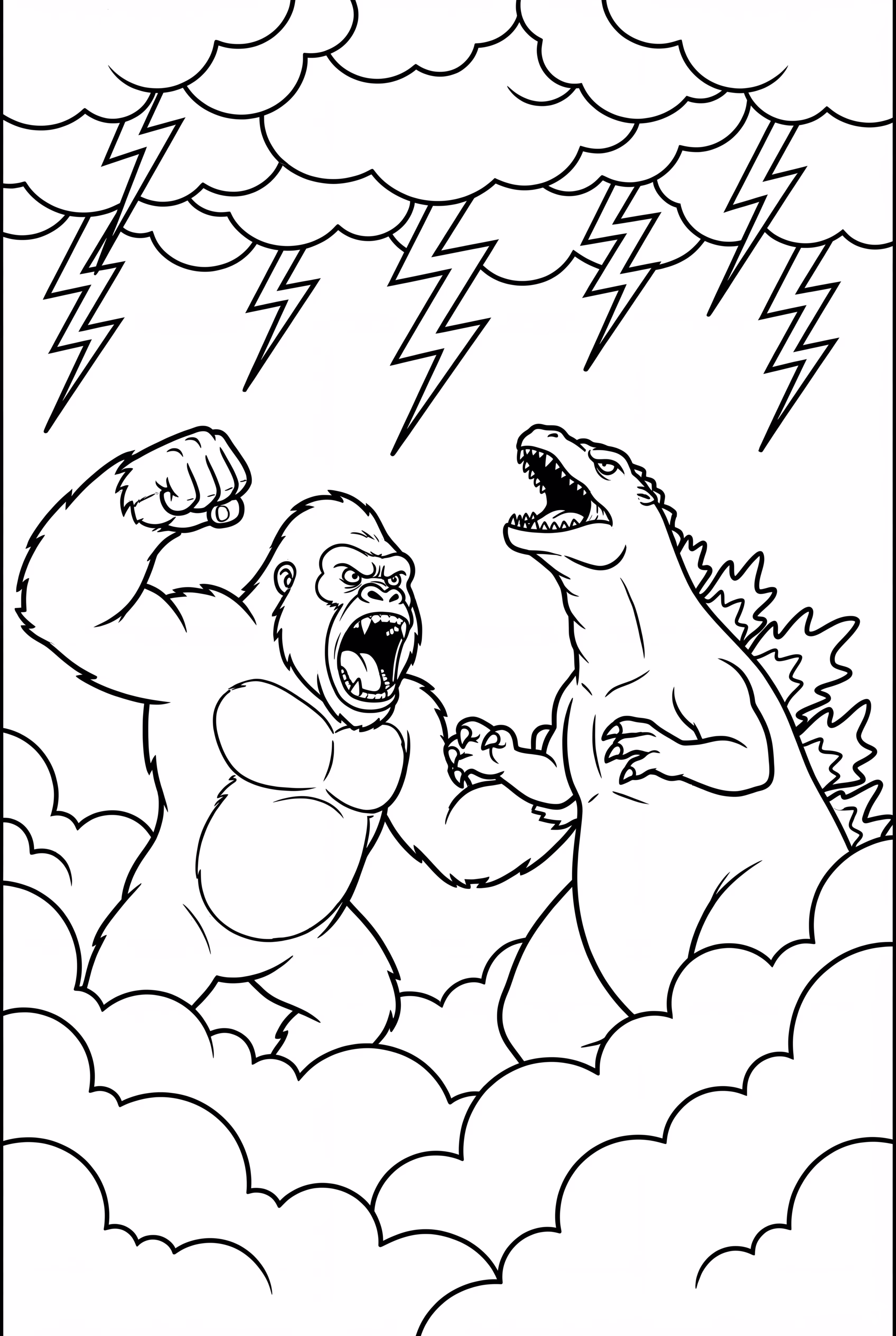 King Kong vs Godzilla Lightning Storm Battle