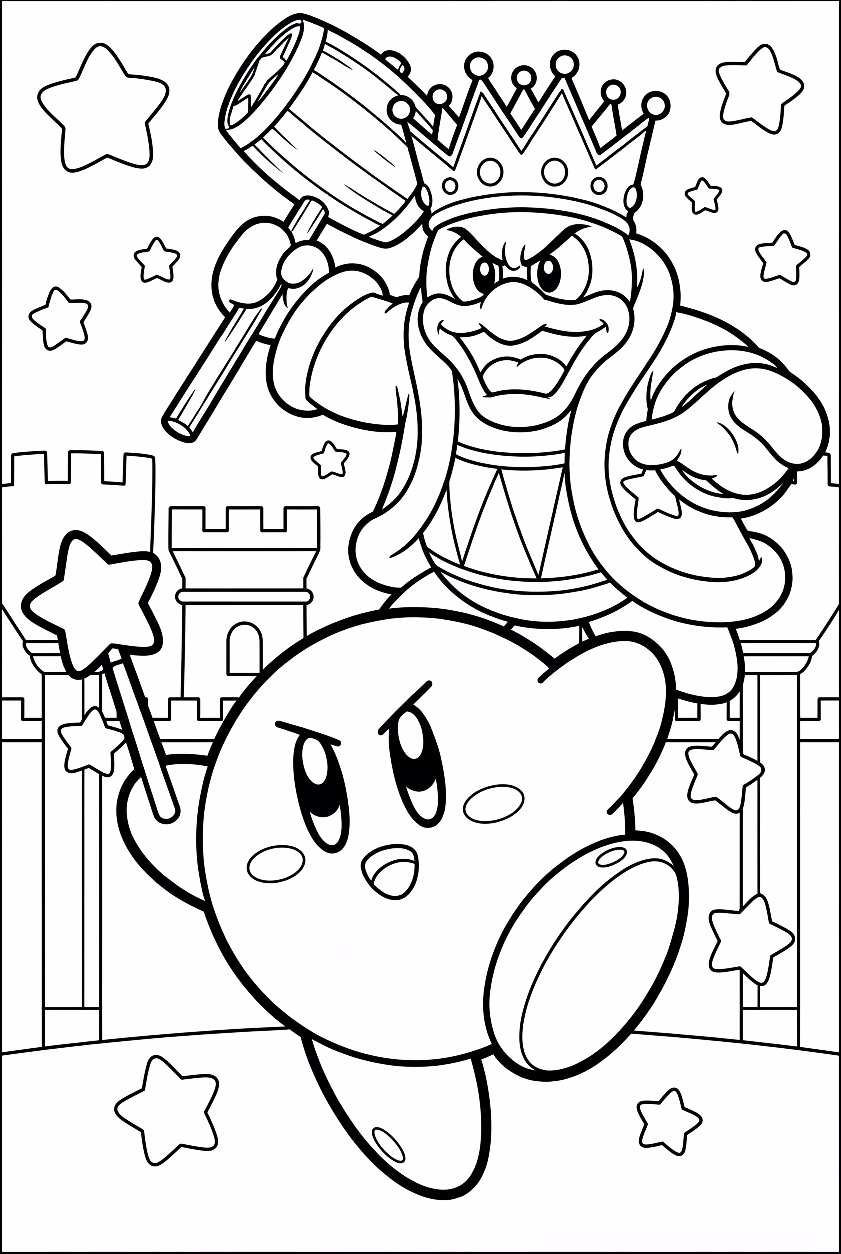 カービィとデデデ大王の戦い