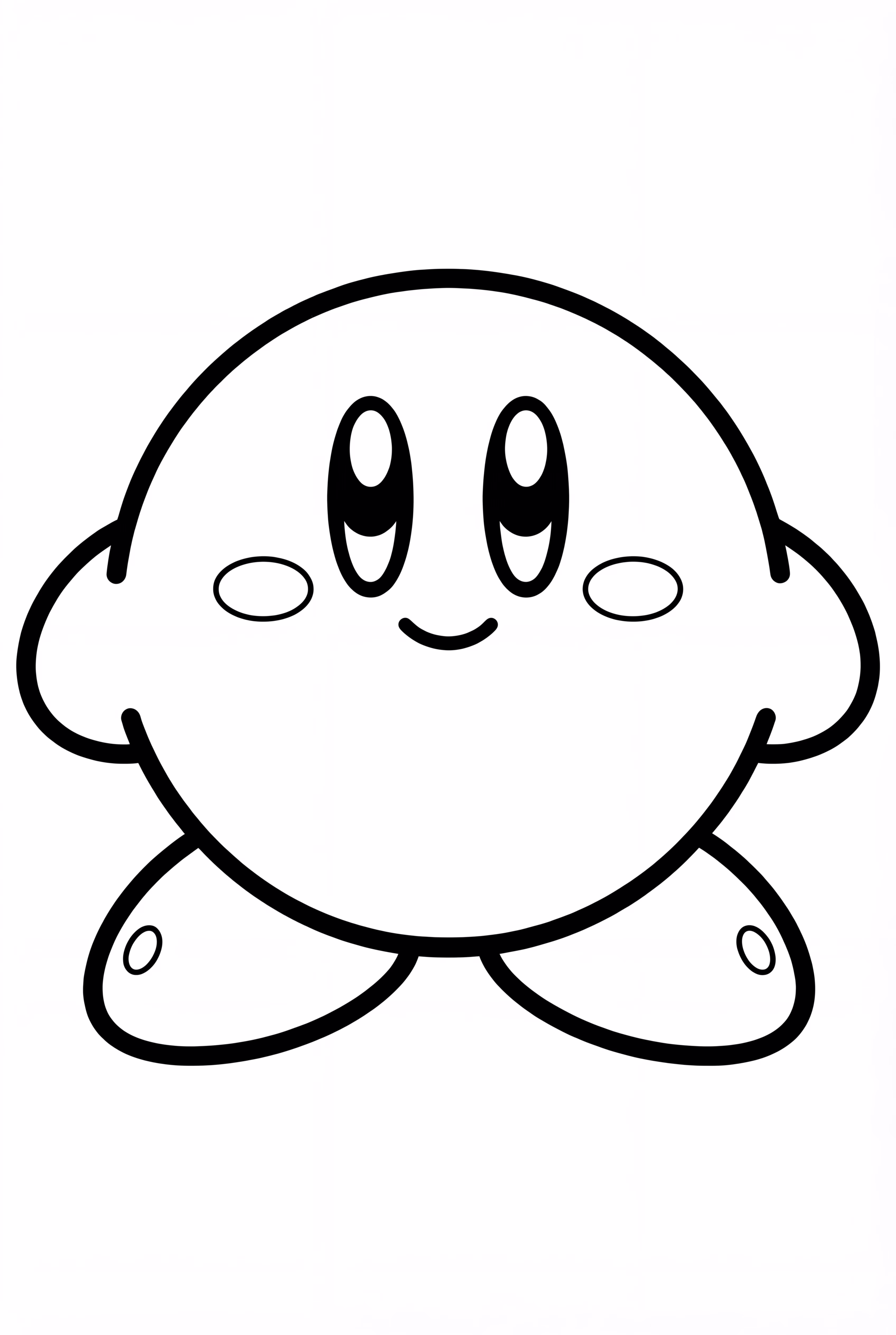 Kirby exploring a magical forest