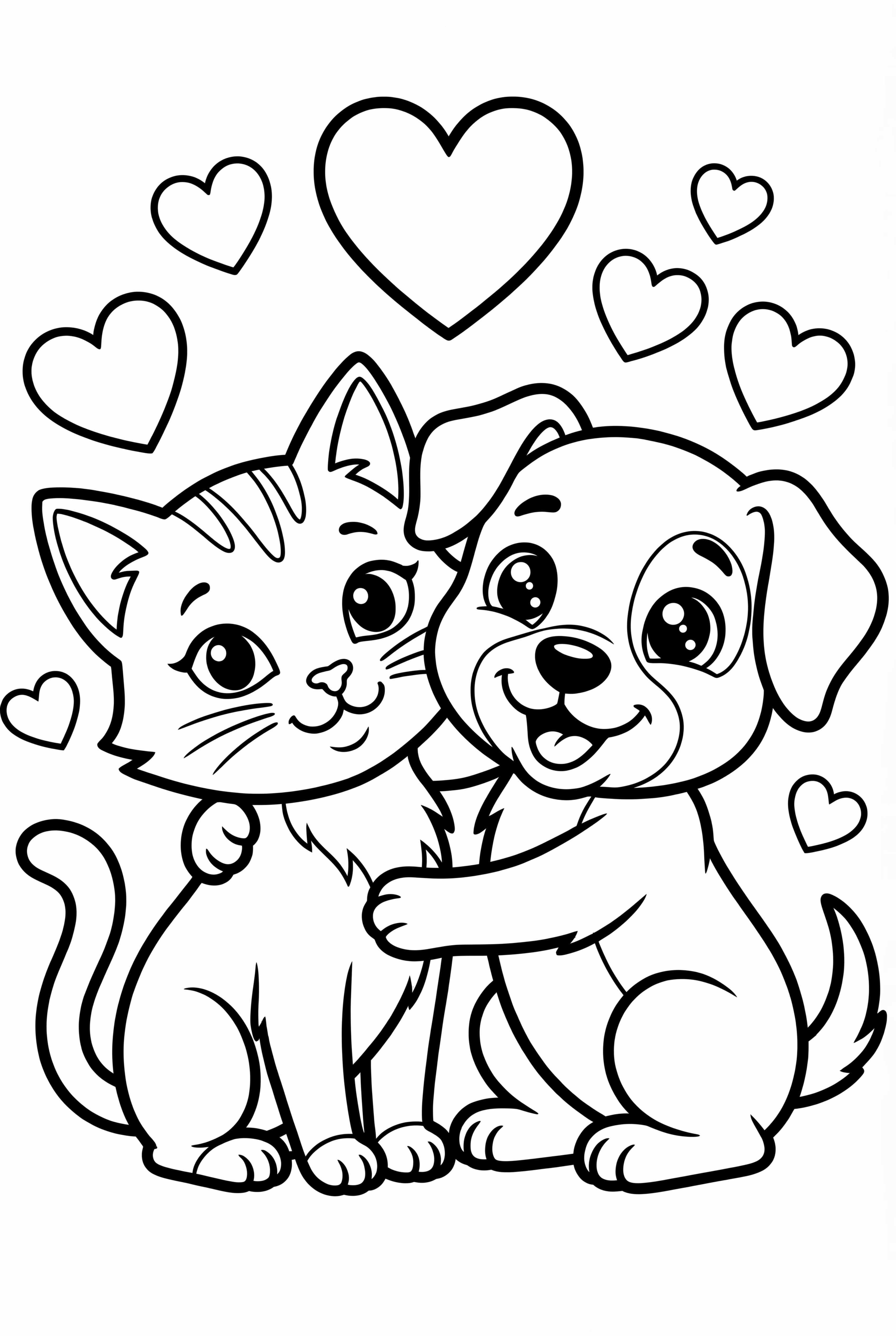 Kitten peeking out of a box