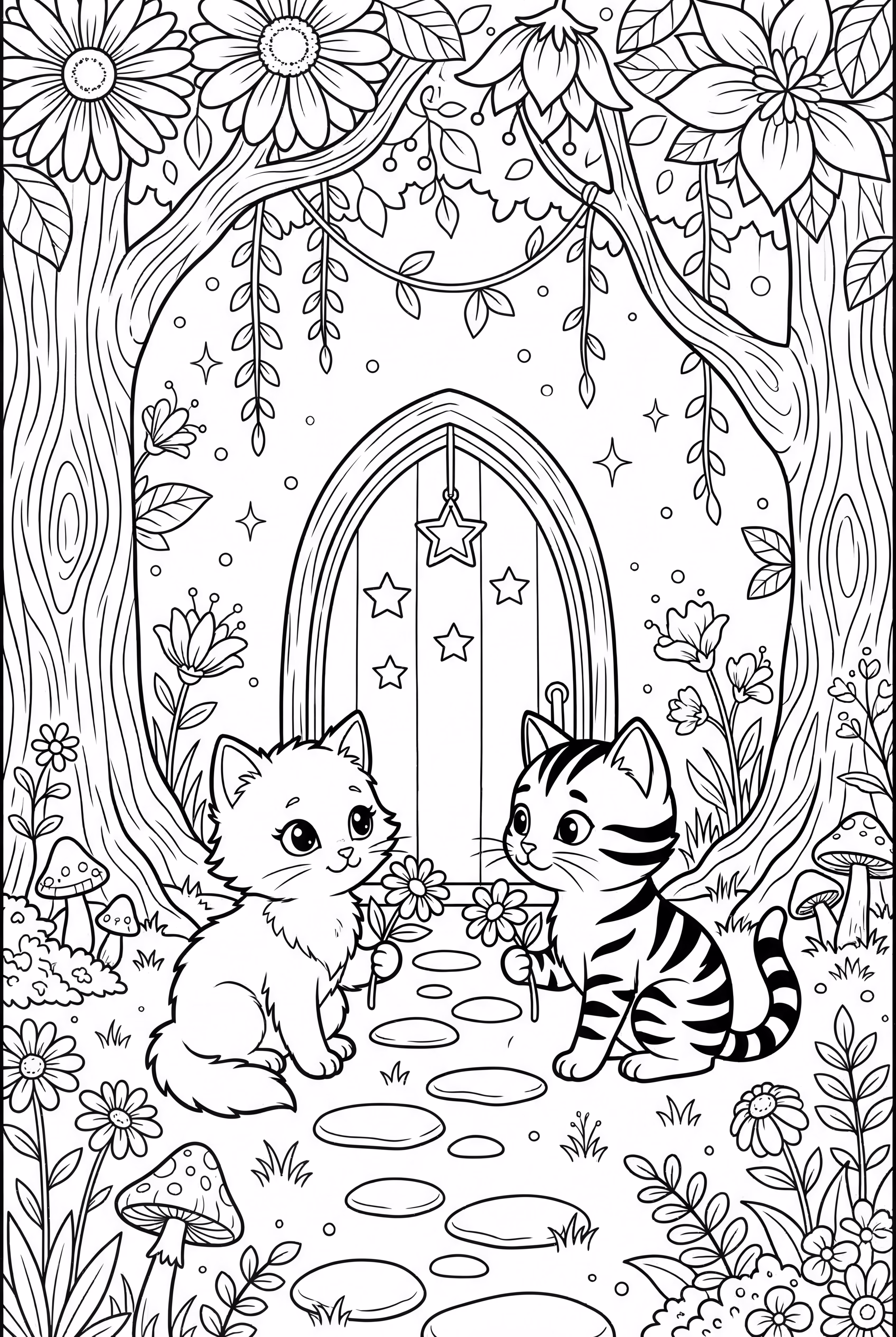 Kittens discovering a magical world-2