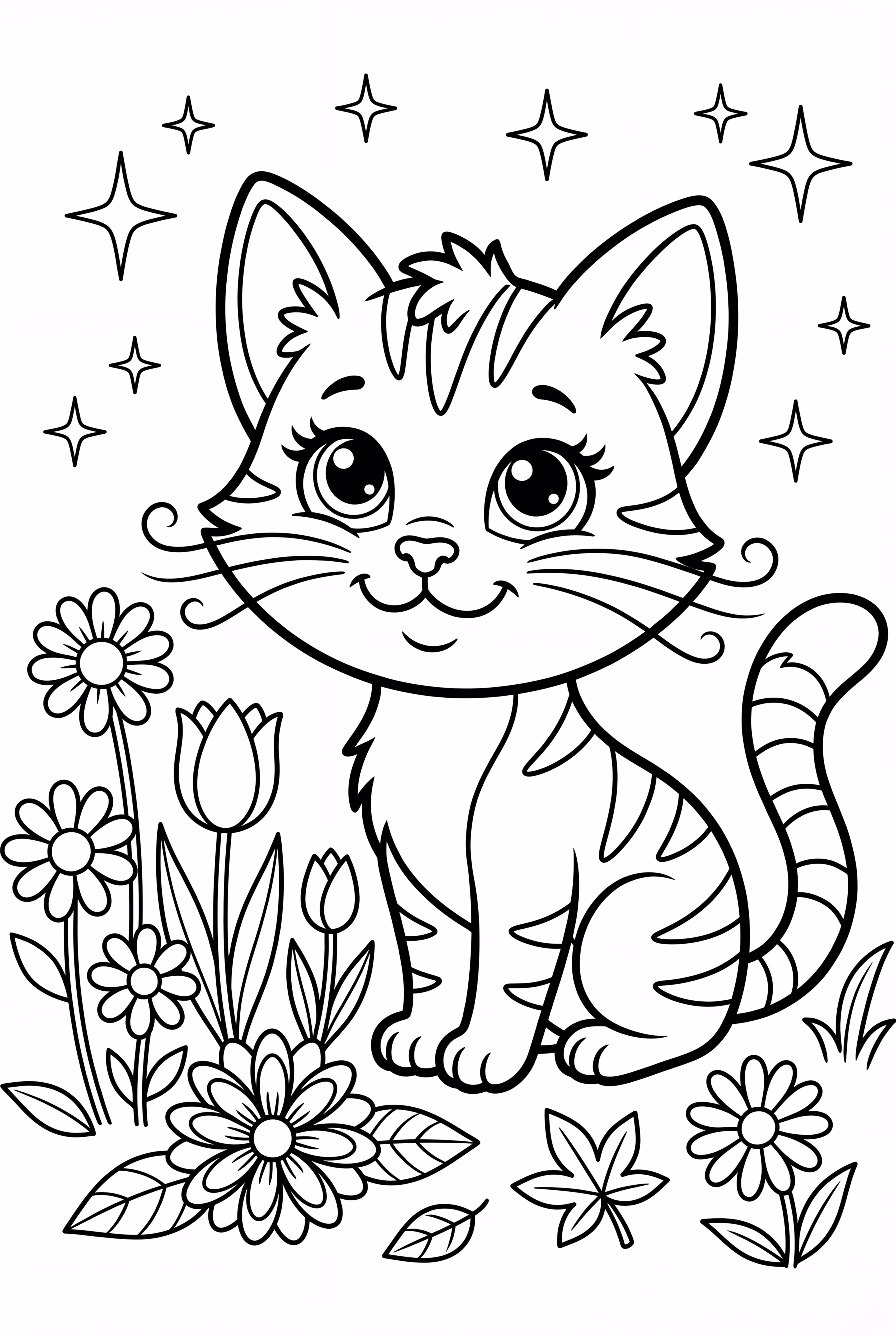 Kittens discovering a magical world